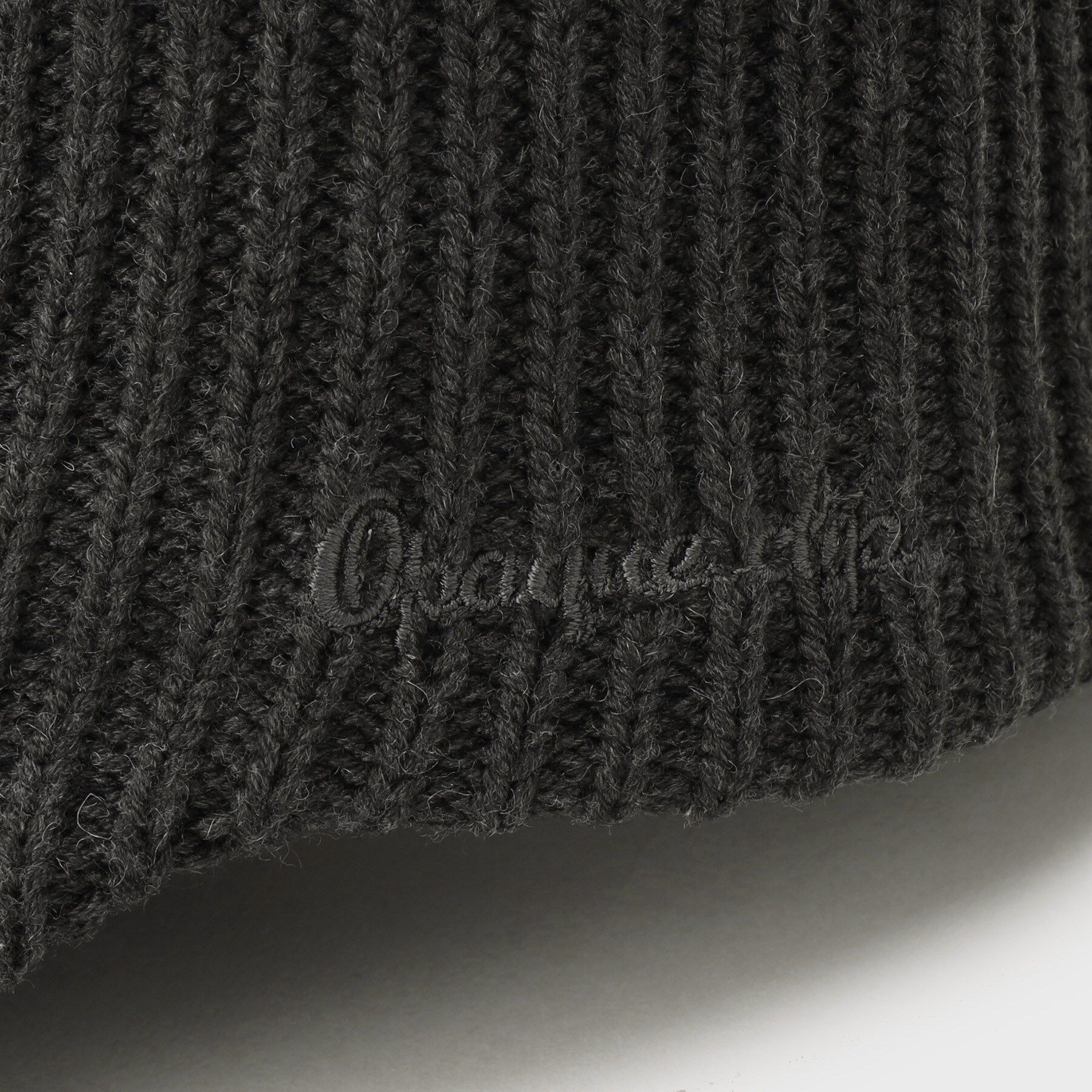 OPAQUE.CLIP「ロゴ入りリブニットキャップ」|キャップ・キャスケット|