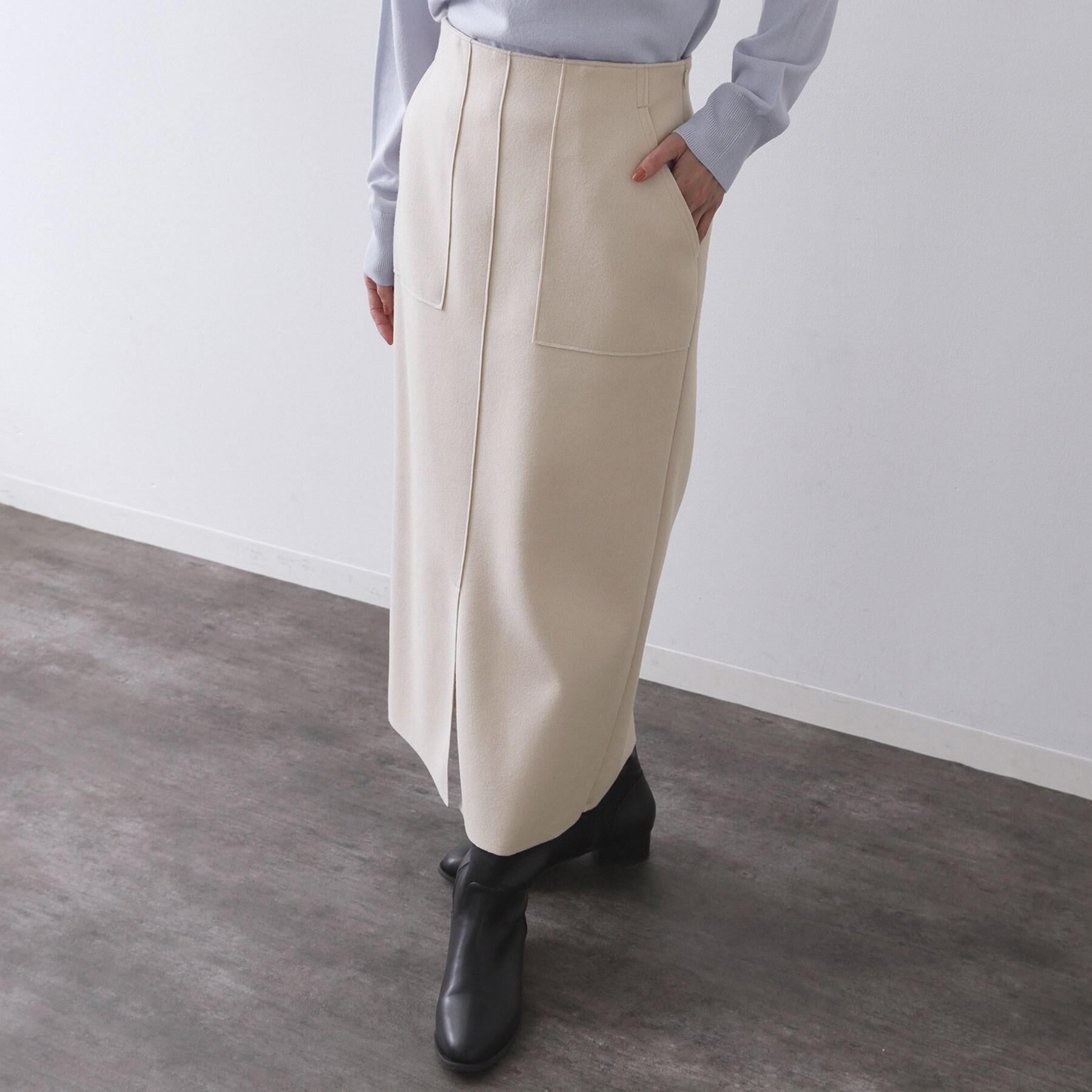 OPAQUE.CLIP「ウールライクタイトスカート【洗濯機洗い可】《8col》」|スカート|