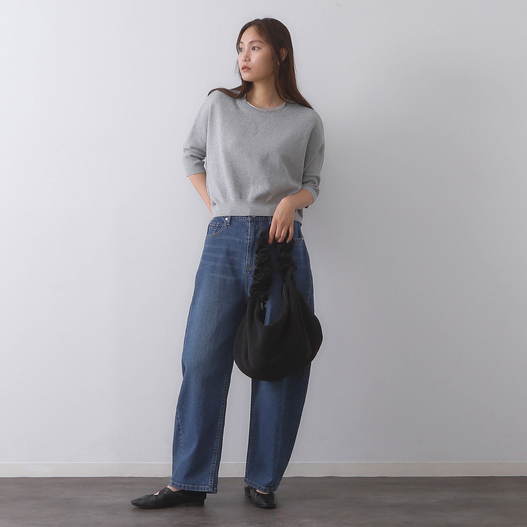 OPAQUE.CLIP「【2WAY】ドロストフリルハンドルラメミドルショルダーバッグ」|ショルダー・メッセンジャー|