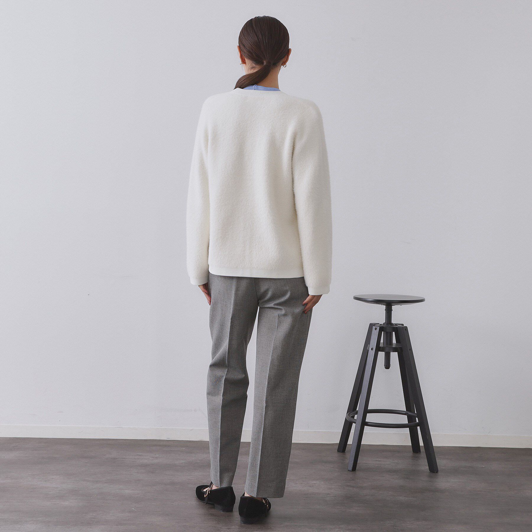 OPAQUE.CLIP「フェザーヤーンカーディガン【洗濯機OK/抗ピル】」|カーディガン|