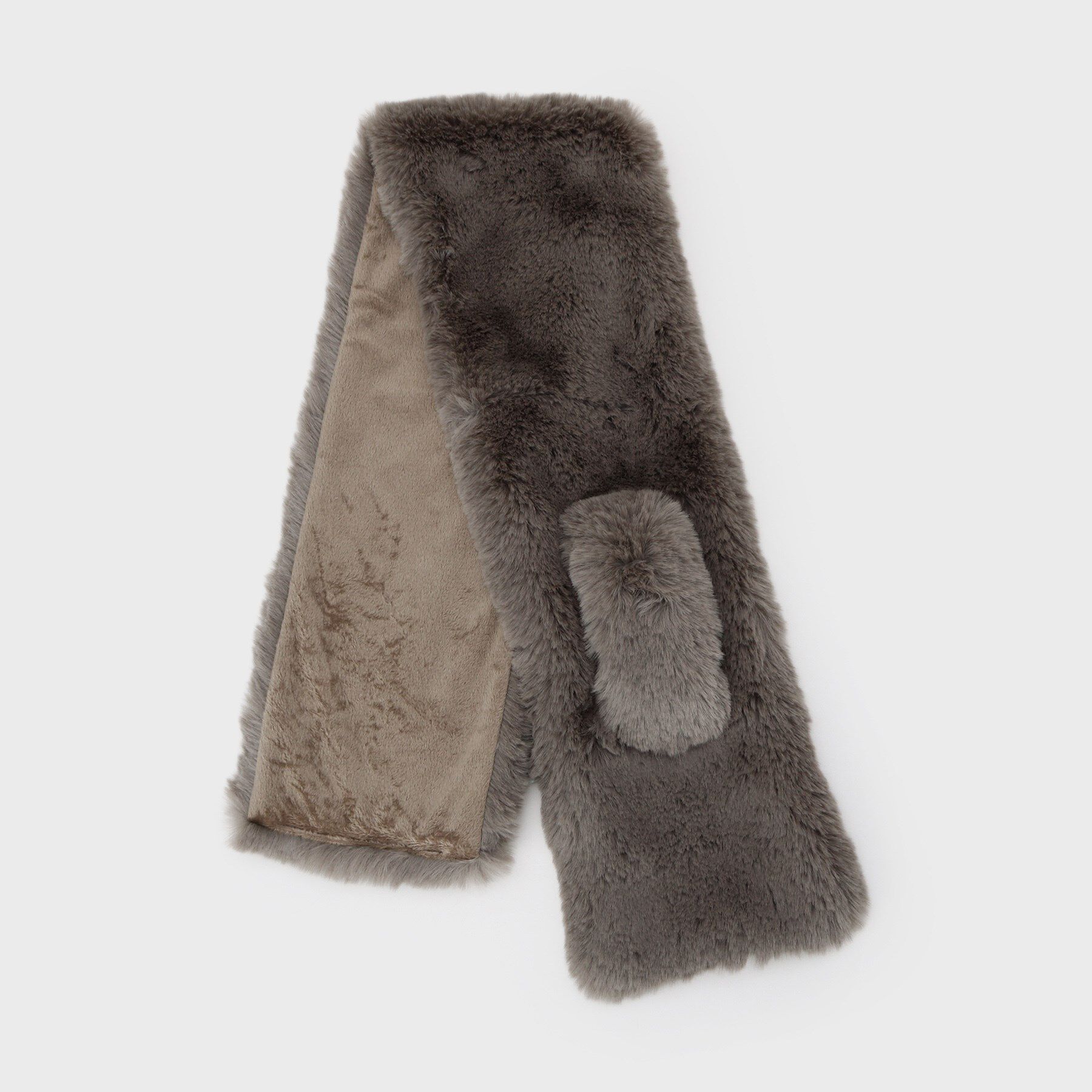 OPAQUE.CLIP「フェイクファー差し込みティペット」|ストール|