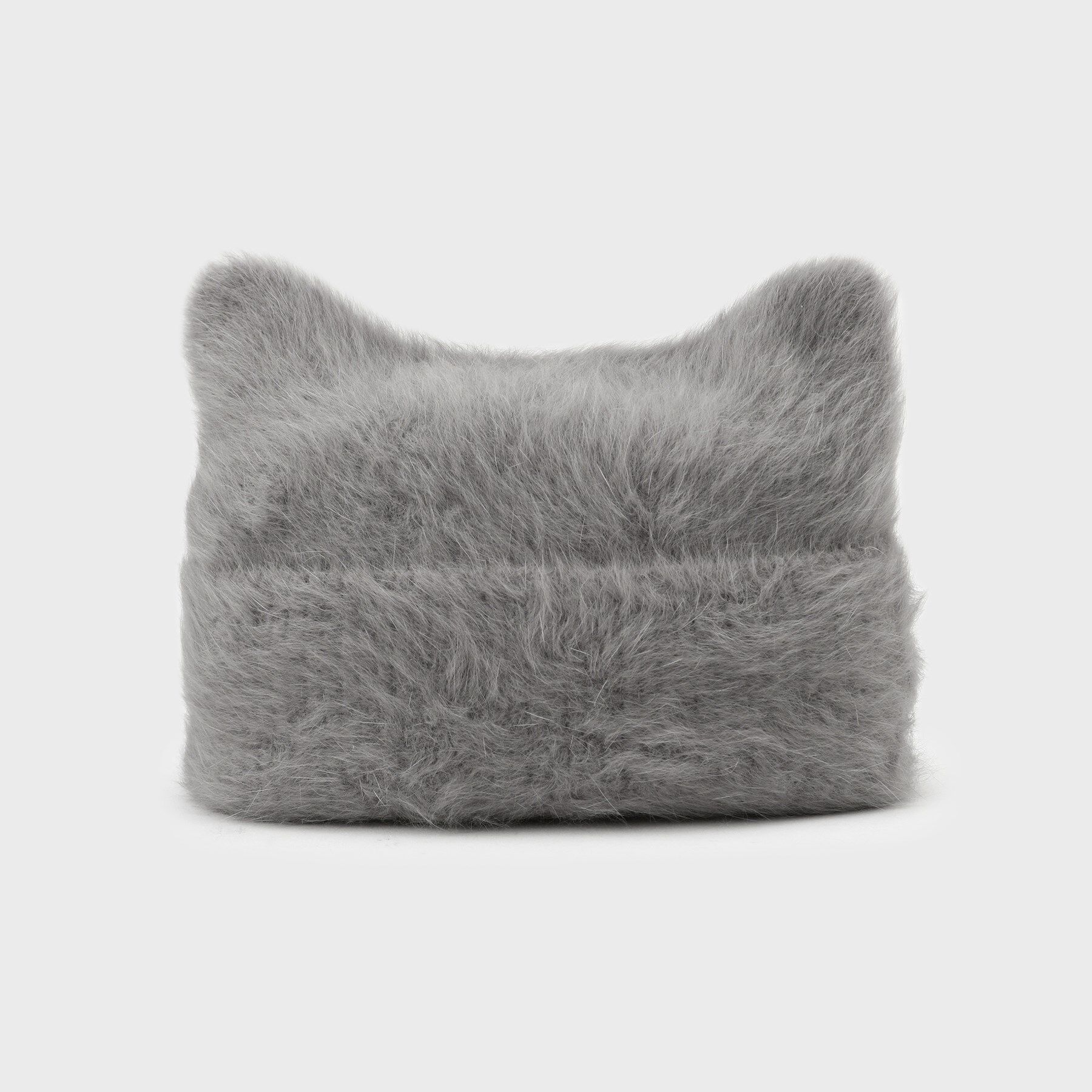 OPAQUE.CLIP「ウール混ネコミミワッチ」|ニット帽|グレー(012)