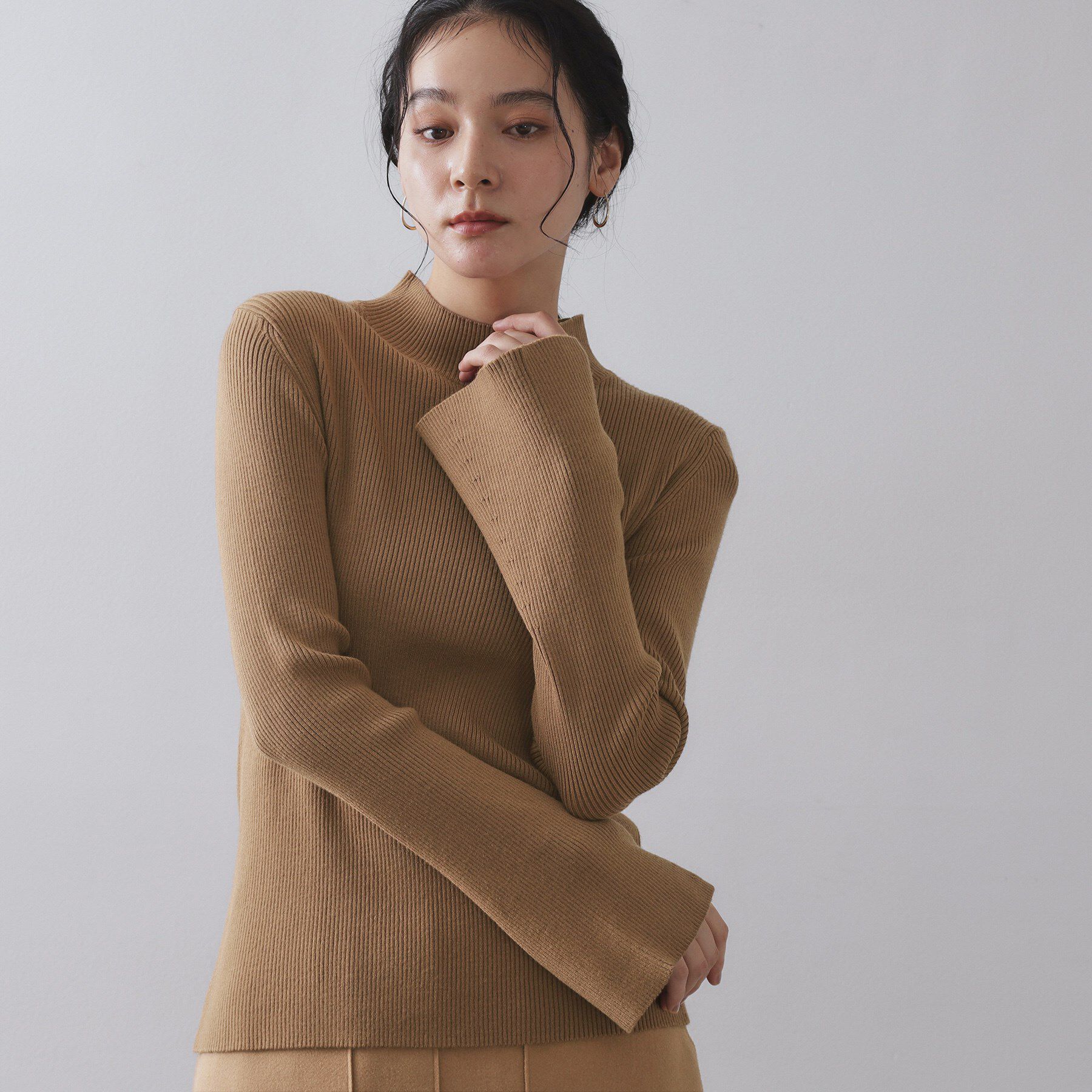 OPAQUE.CLIP「《ツインセット》ベスト&times;リブニット【洗濯機OK】」|その他|