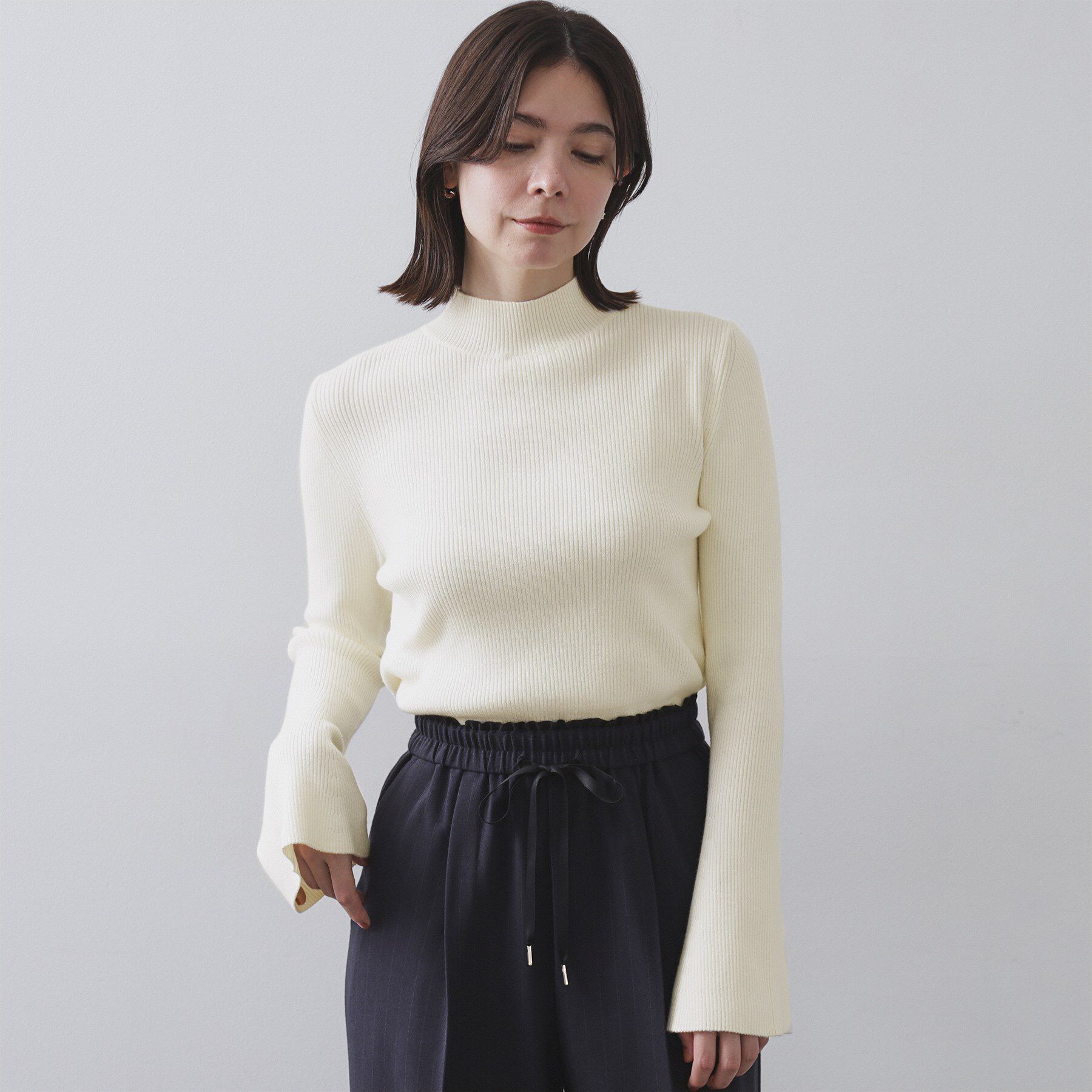 OPAQUE.CLIP「《ツインセット》ベスト&times;リブニット【洗濯機OK】」|その他|