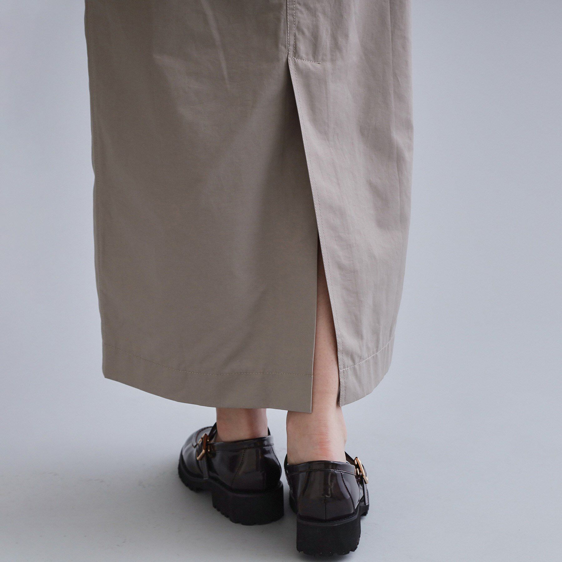 OPAQUE.CLIP「【es】リブナロースカート【洗濯機OK】」|スカート|