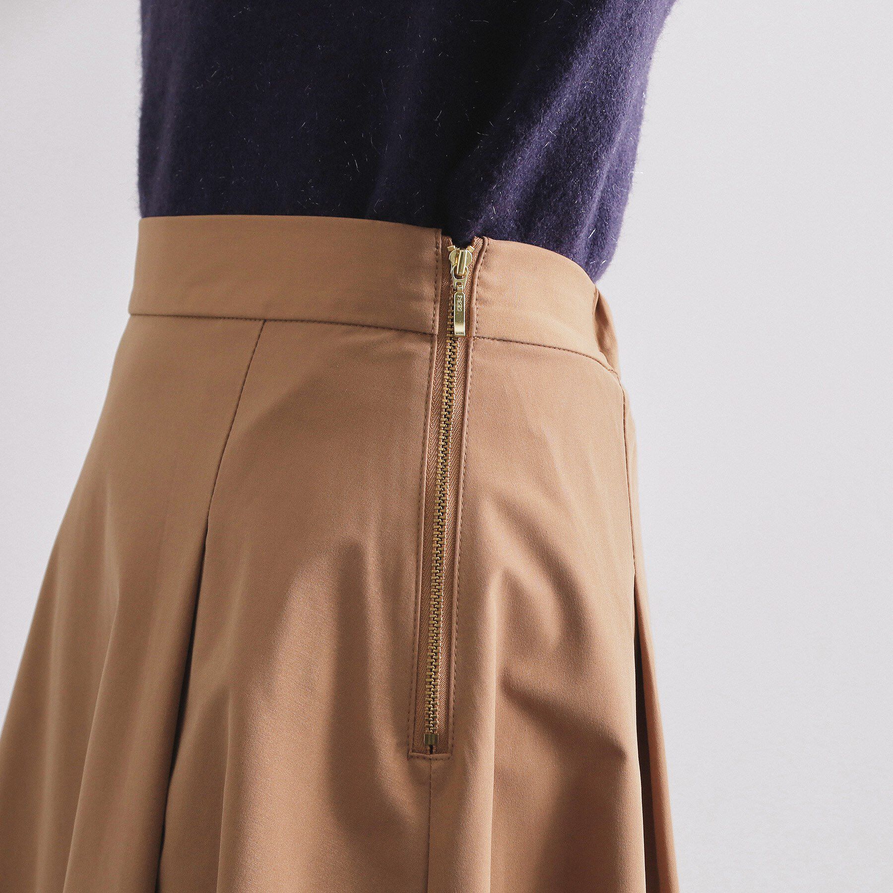 OPAQUE.CLIP「タフタフレアスカート【洗濯機OK】」|スカート|