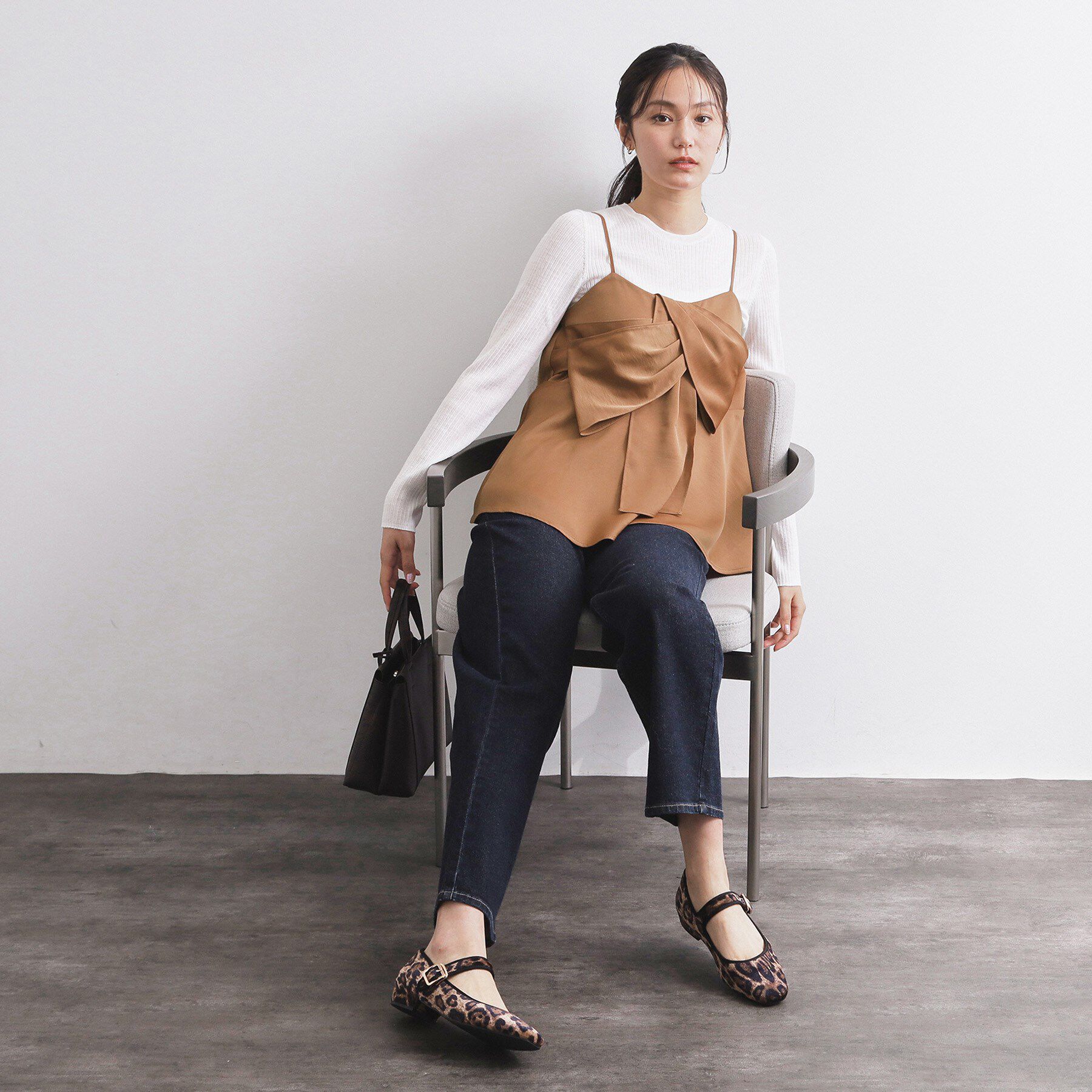 OPAQUE.CLIP「サテンキャミブラウス【洗濯機OK】」|シャツ・ブラウス|