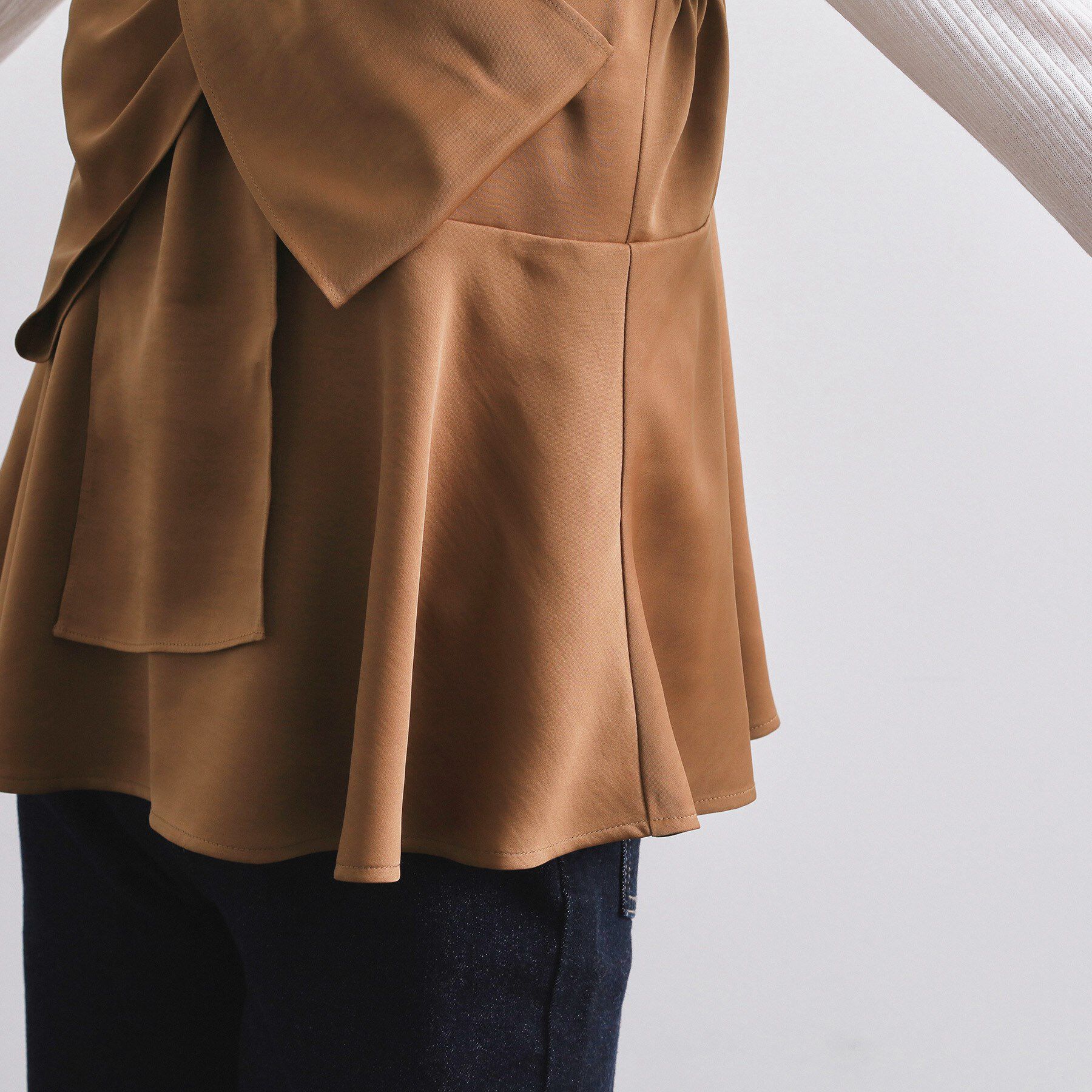 OPAQUE.CLIP「サテンキャミブラウス【洗濯機OK】」|シャツ・ブラウス|