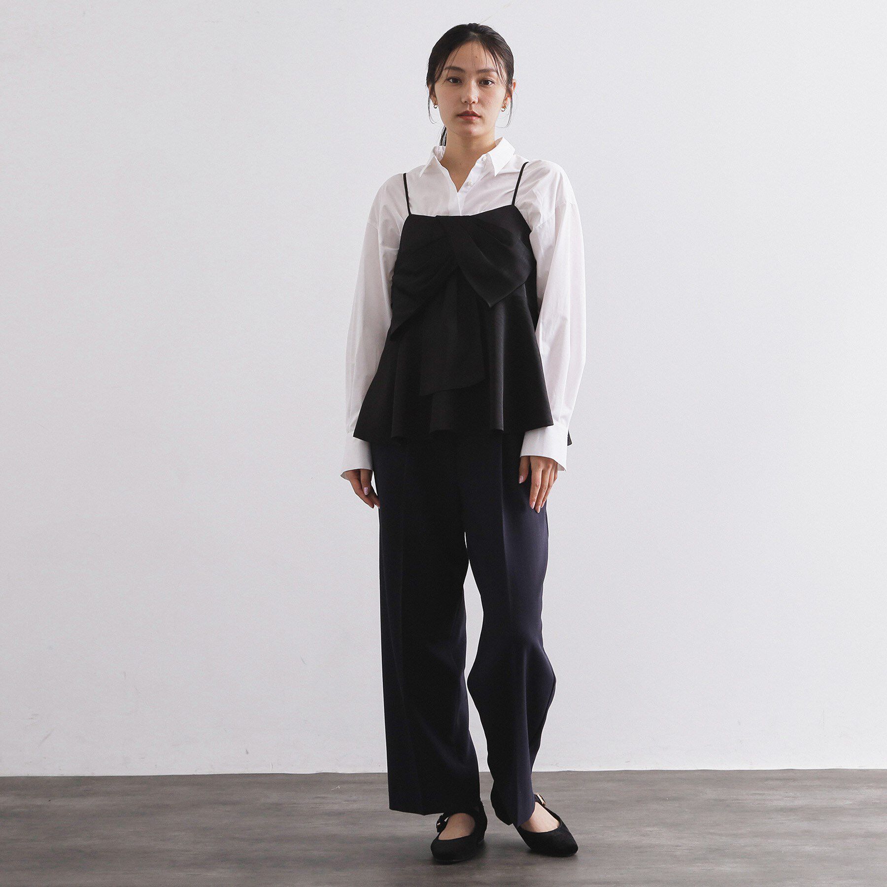 OPAQUE.CLIP「サテンキャミブラウス【洗濯機OK】」|シャツ・ブラウス|