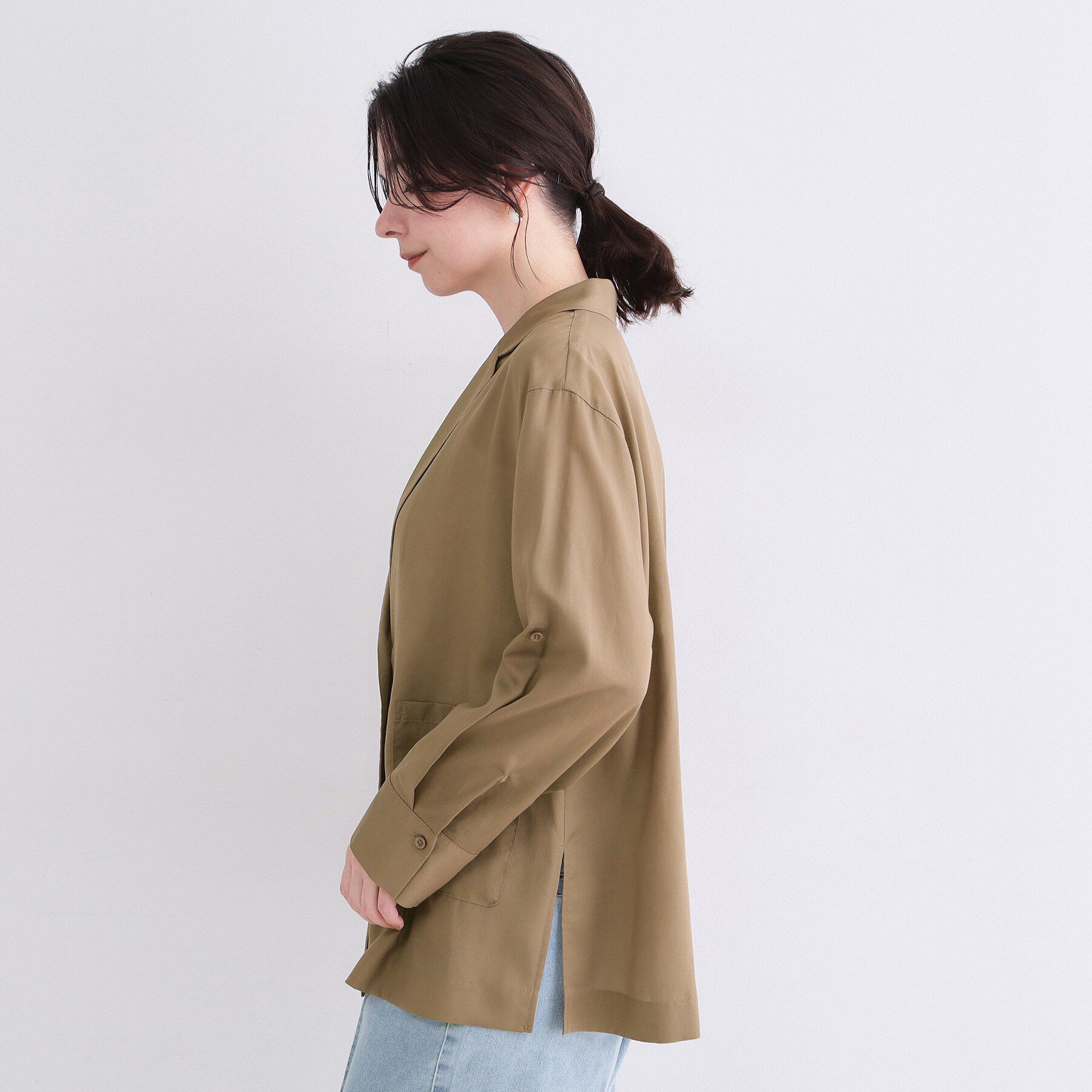 OPAQUE.CLIP「2WAYスリーブシアーテーラードジャケット【洗濯機OK】」|テーラードジャケット|