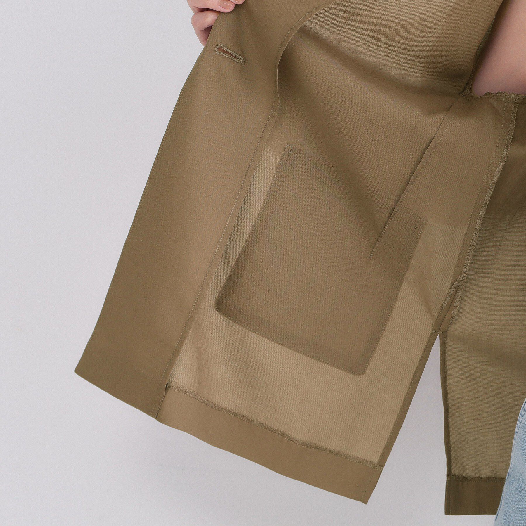 OPAQUE.CLIP「2WAYスリーブシアーテーラードジャケット【洗濯機OK】」|テーラードジャケット|