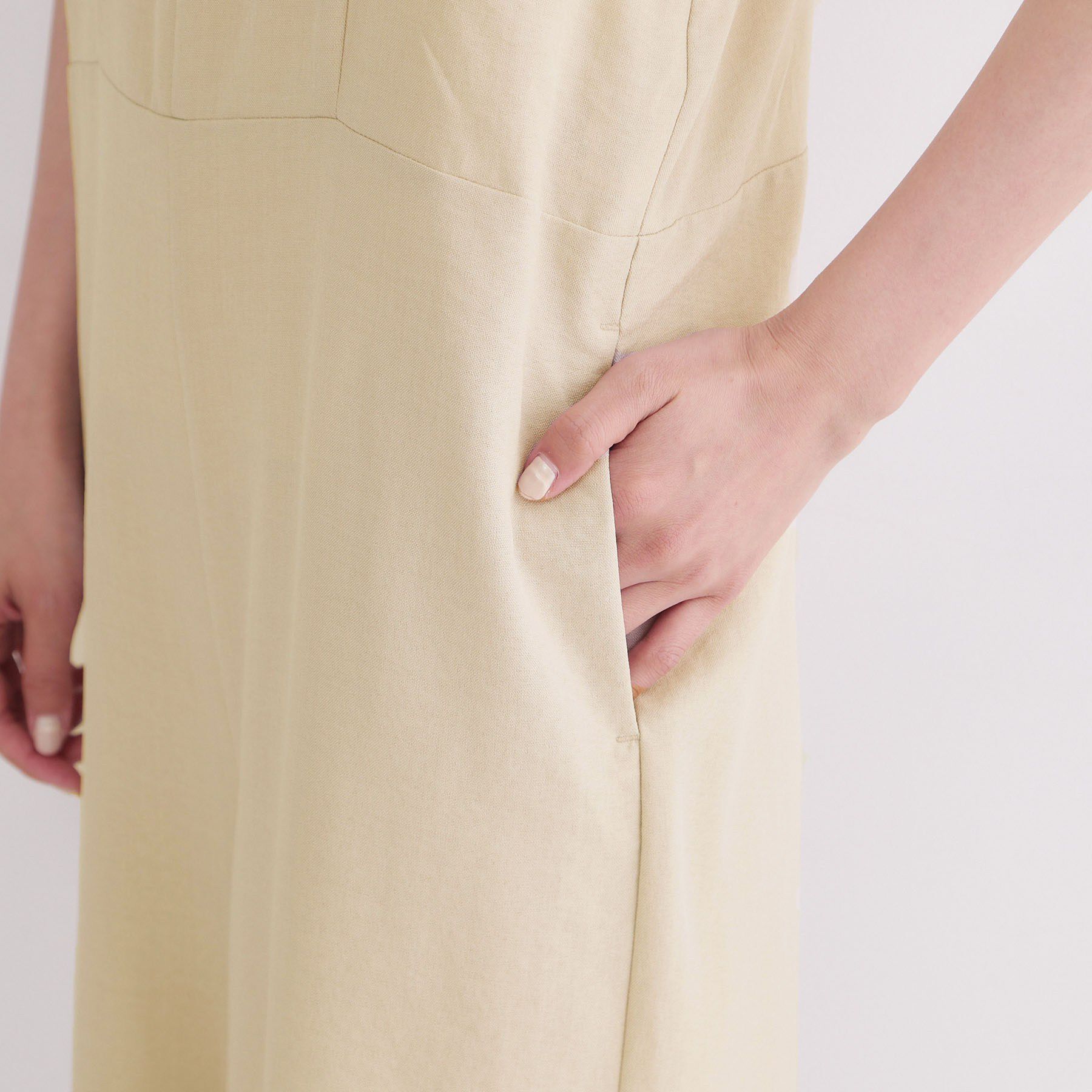 OPAQUE.CLIP「フリルショルダーサロペット【洗濯機OK】」|オールインワン|