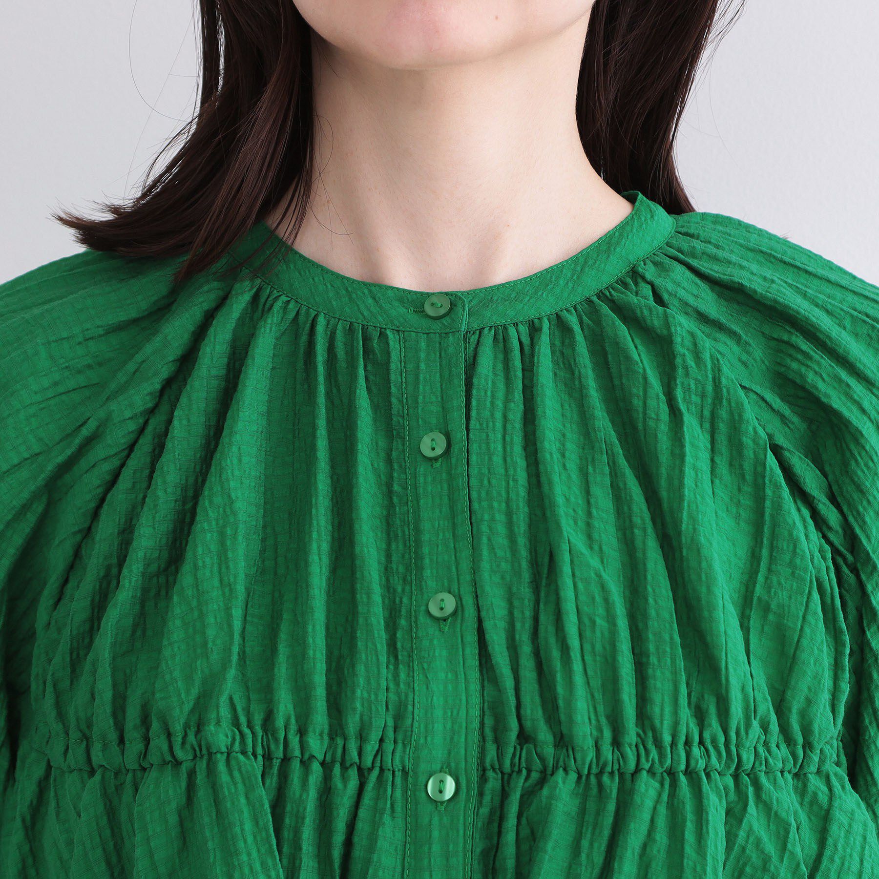 OPAQUE.CLIP「バルーンデザインブラウス【洗濯機OK】」|シャツ・ブラウス|