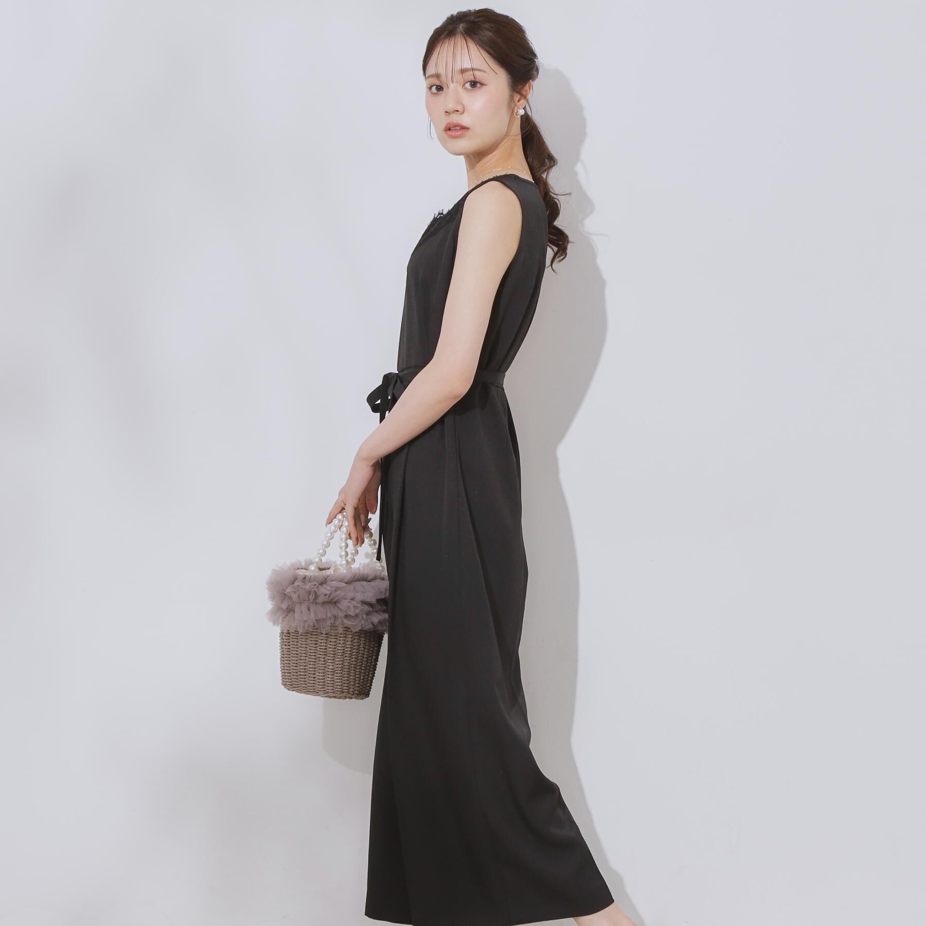 Couture broach「【一枚で着映える】レース切替デザインオールインワン」|オールインワン|