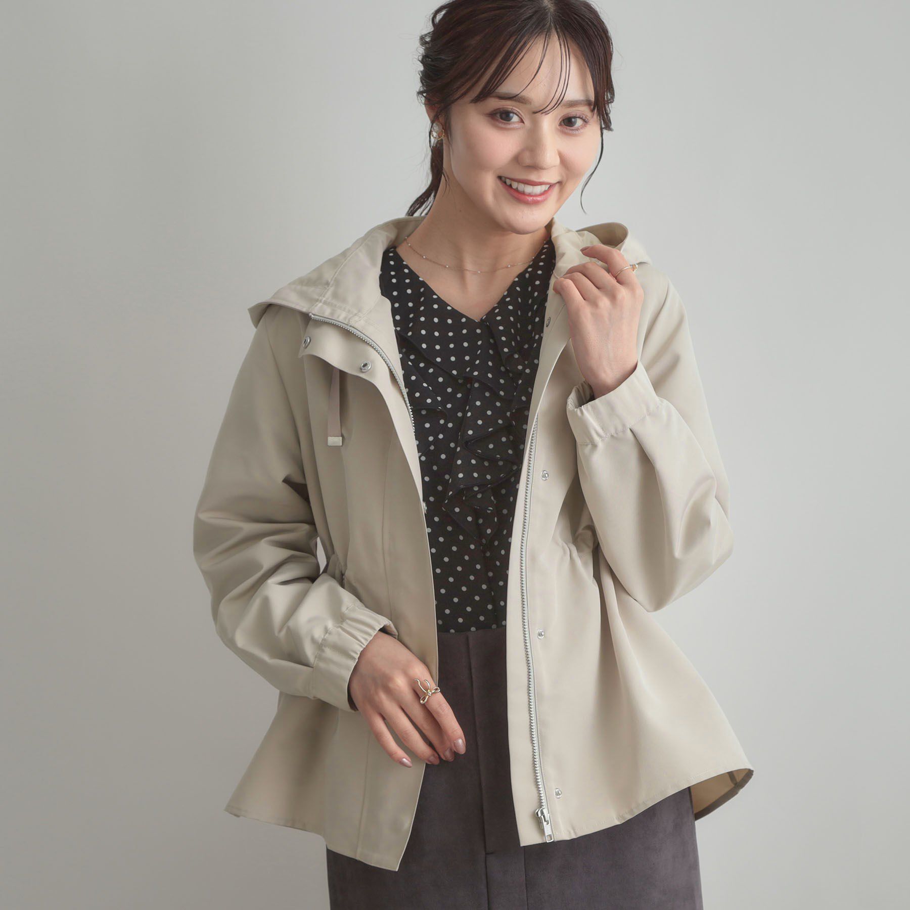Couture broach「【撥水・ライナー付】愛されマンパ」|ブルゾン・スタジャン|