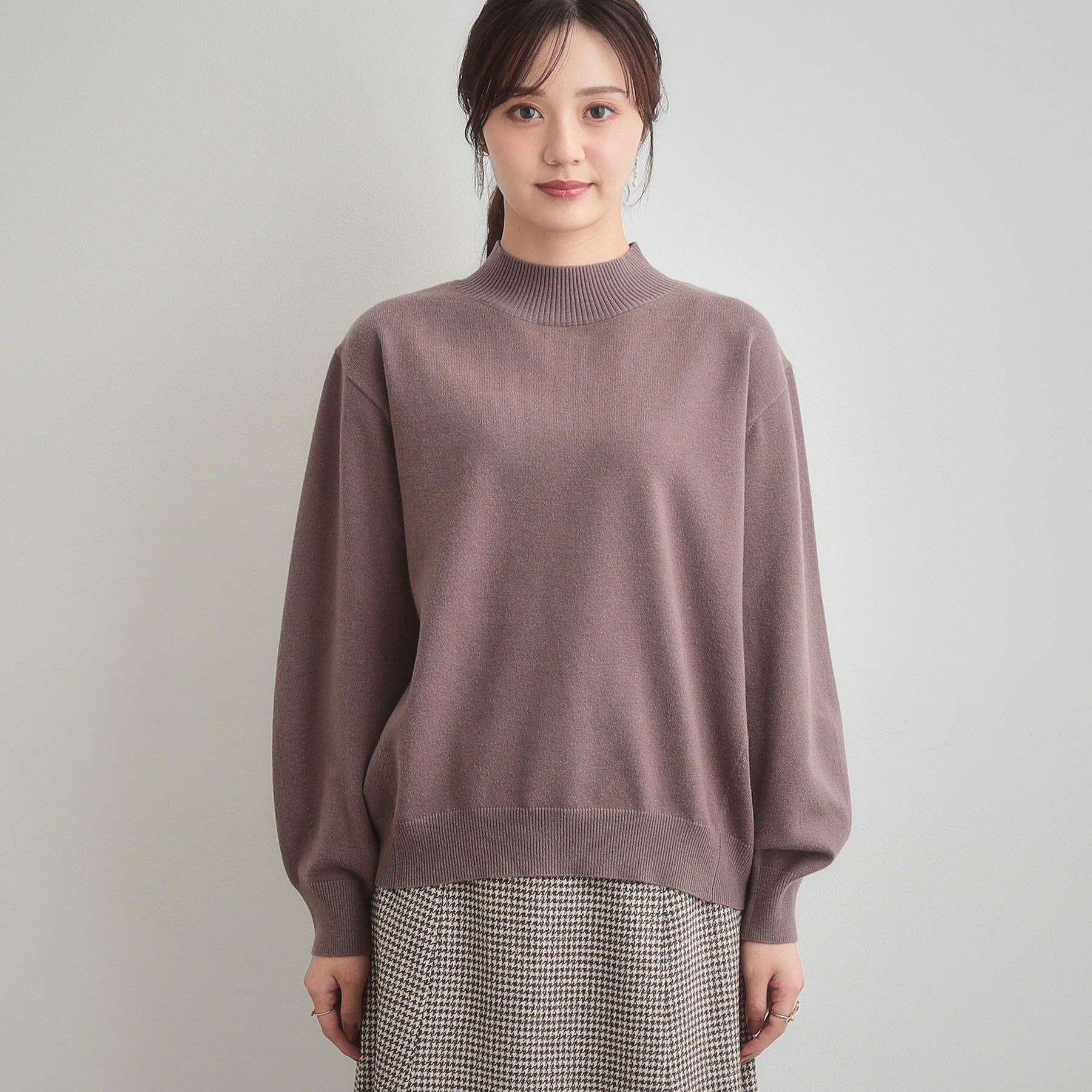 Couture broach「【後ろ姿も着映える・通勤】バックレースアップ微起毛ニット」|ニット・セーター|