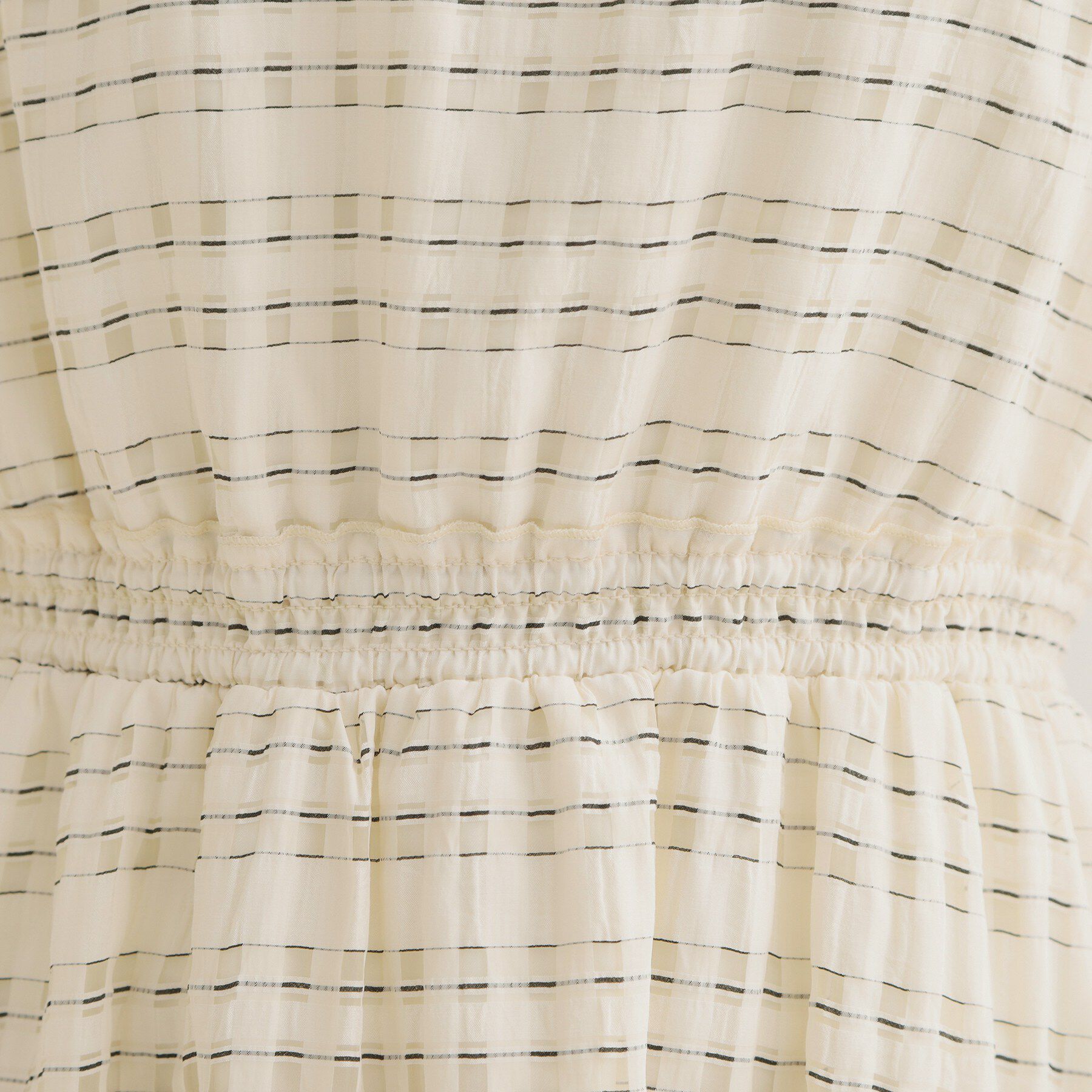 Couture broach「【洗える】シアーチェック ワンピース」|ワンピース|