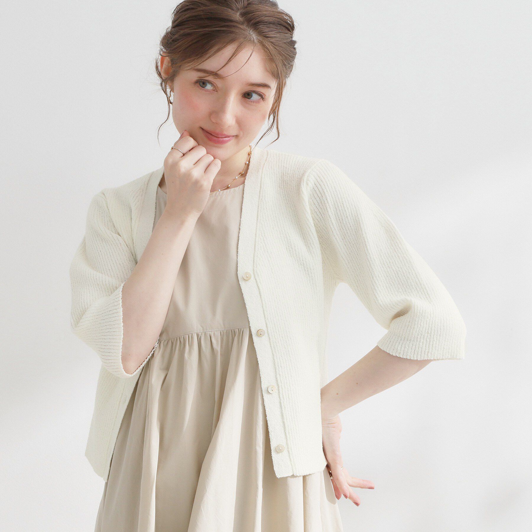 Couture broach「パワショルカーディガン」|カーディガン|