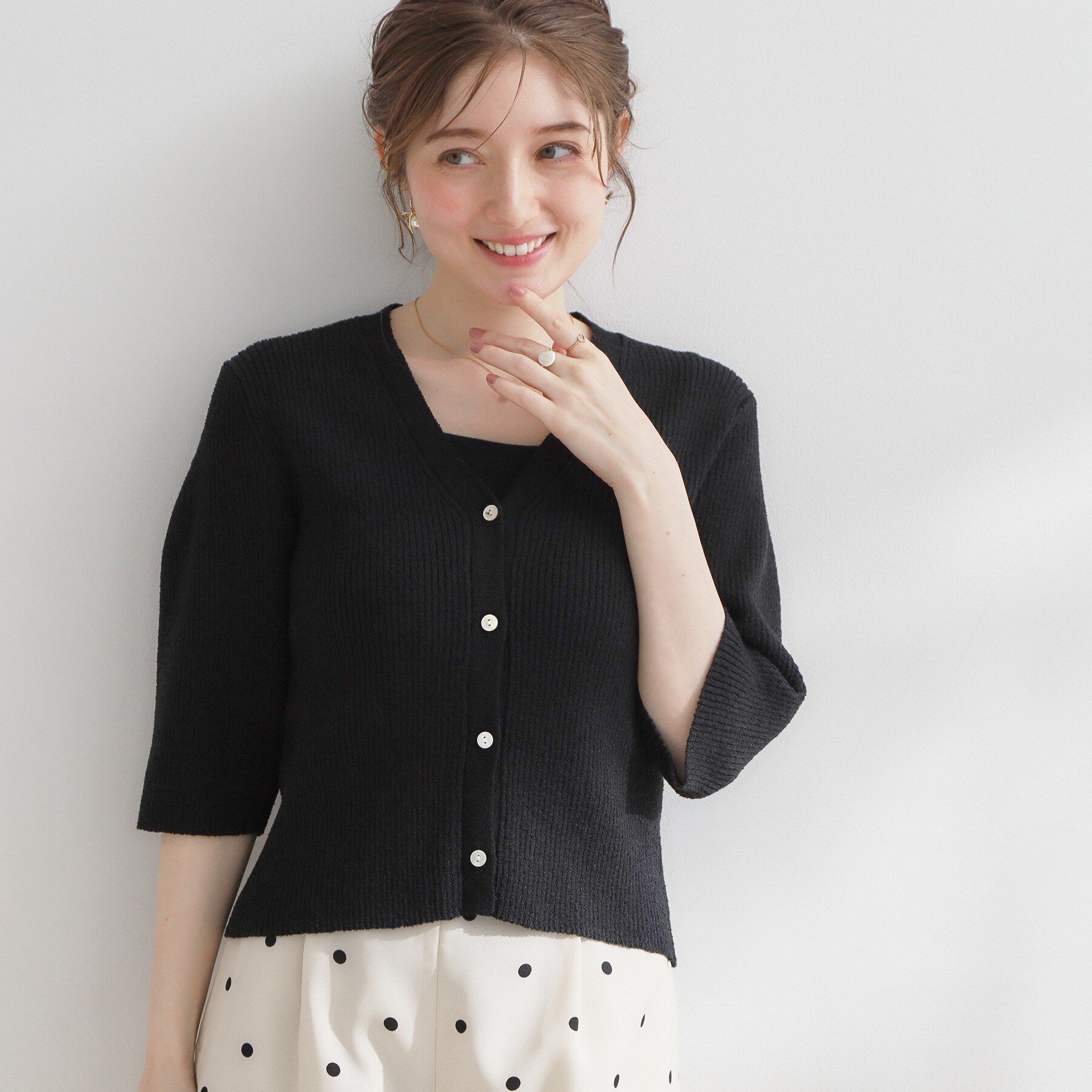 Couture broach「パワショルカーディガン」|カーディガン|