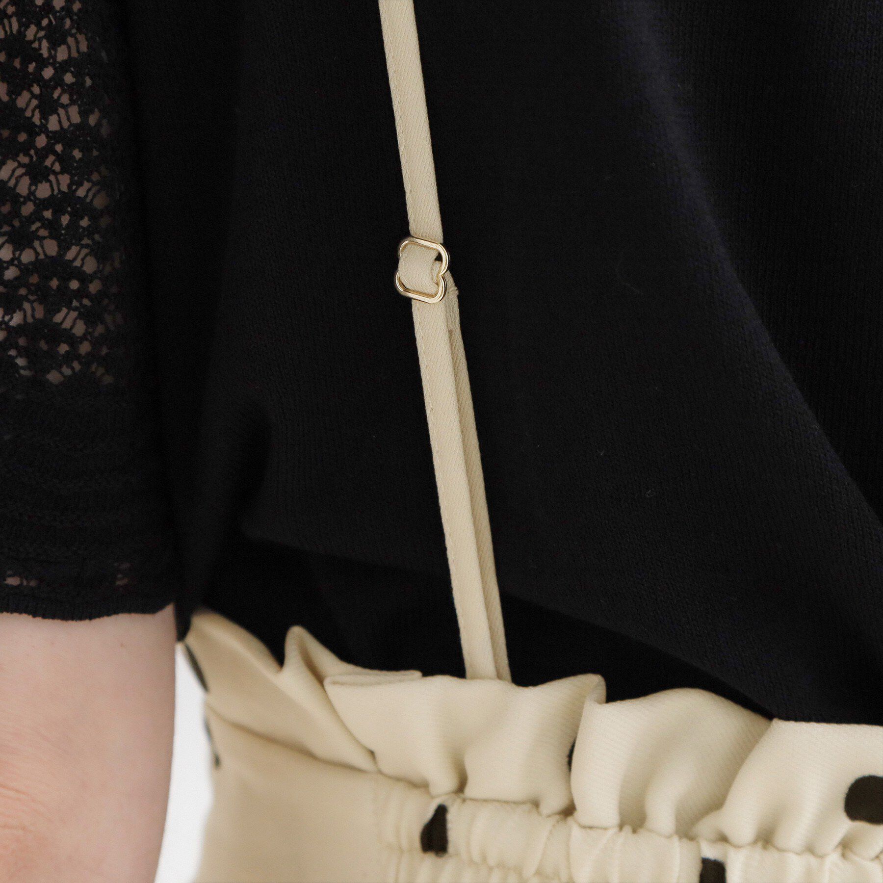 Couture broach「【2WAY・洗える】サスペンダー付き ハイウエストパンツ」|その他|