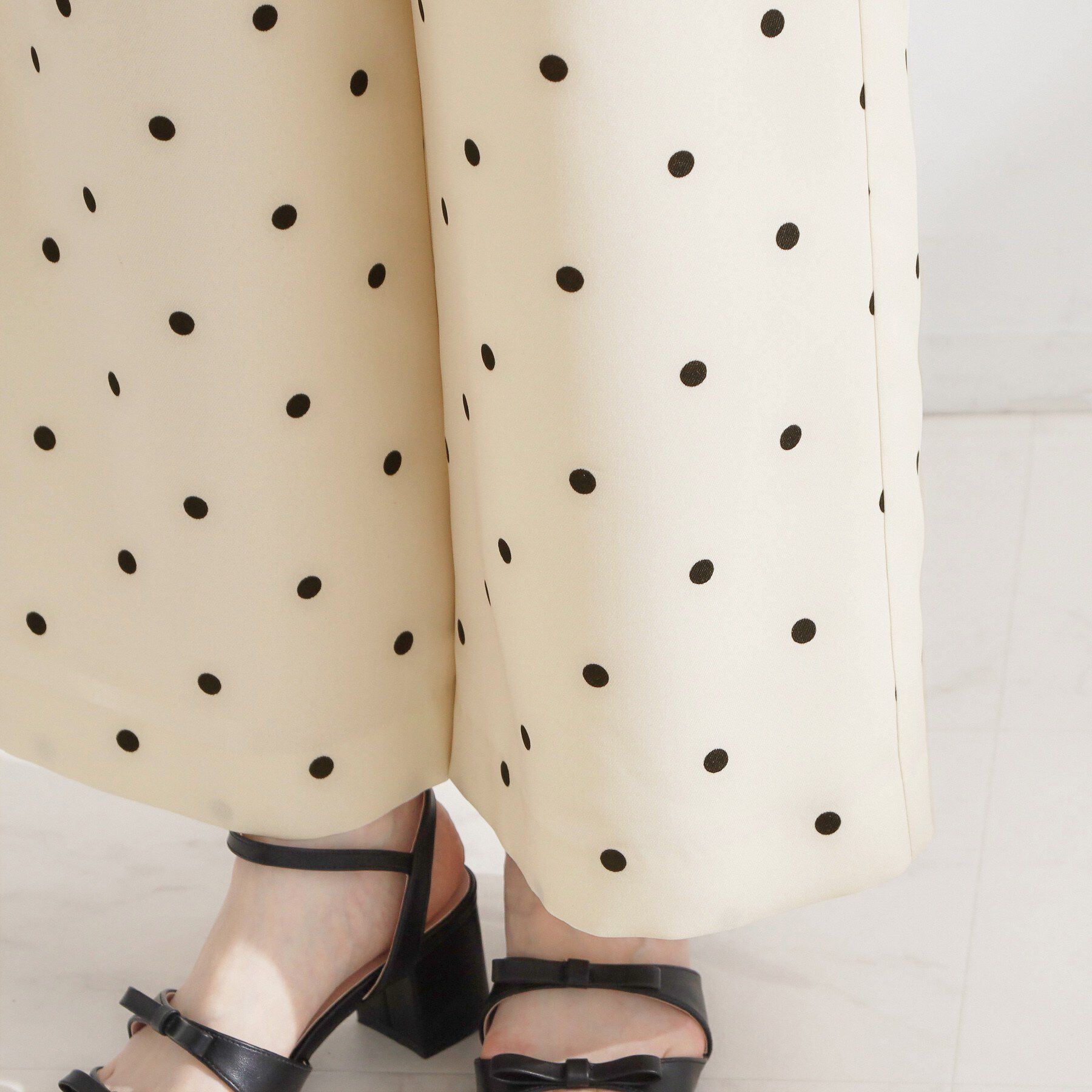 Couture broach「【2WAY・洗える】サスペンダー付き ハイウエストパンツ」|その他|