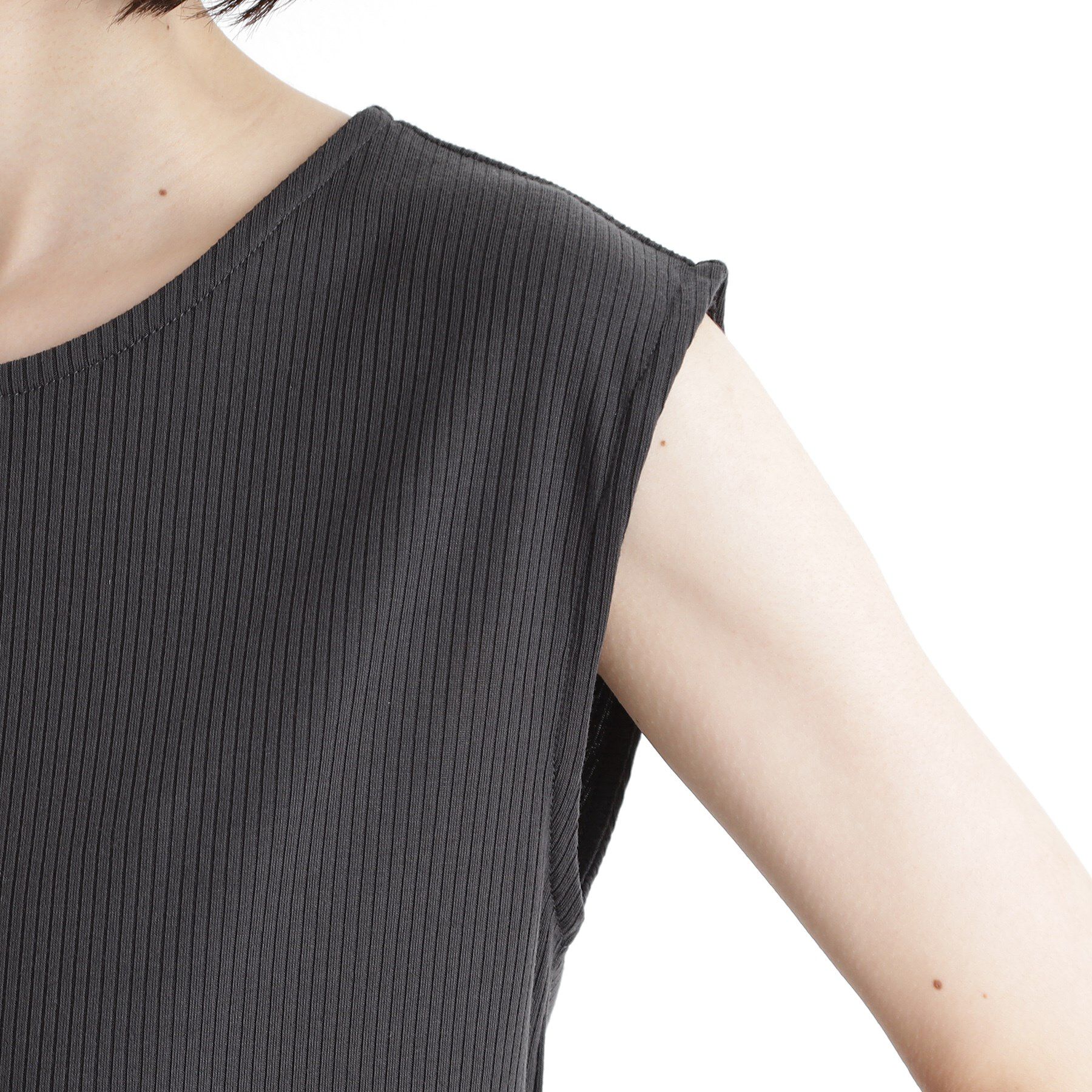 THE SHOP TK「前後2WAYワイドリブタンク【洗濯機OK】」|キャミソール|