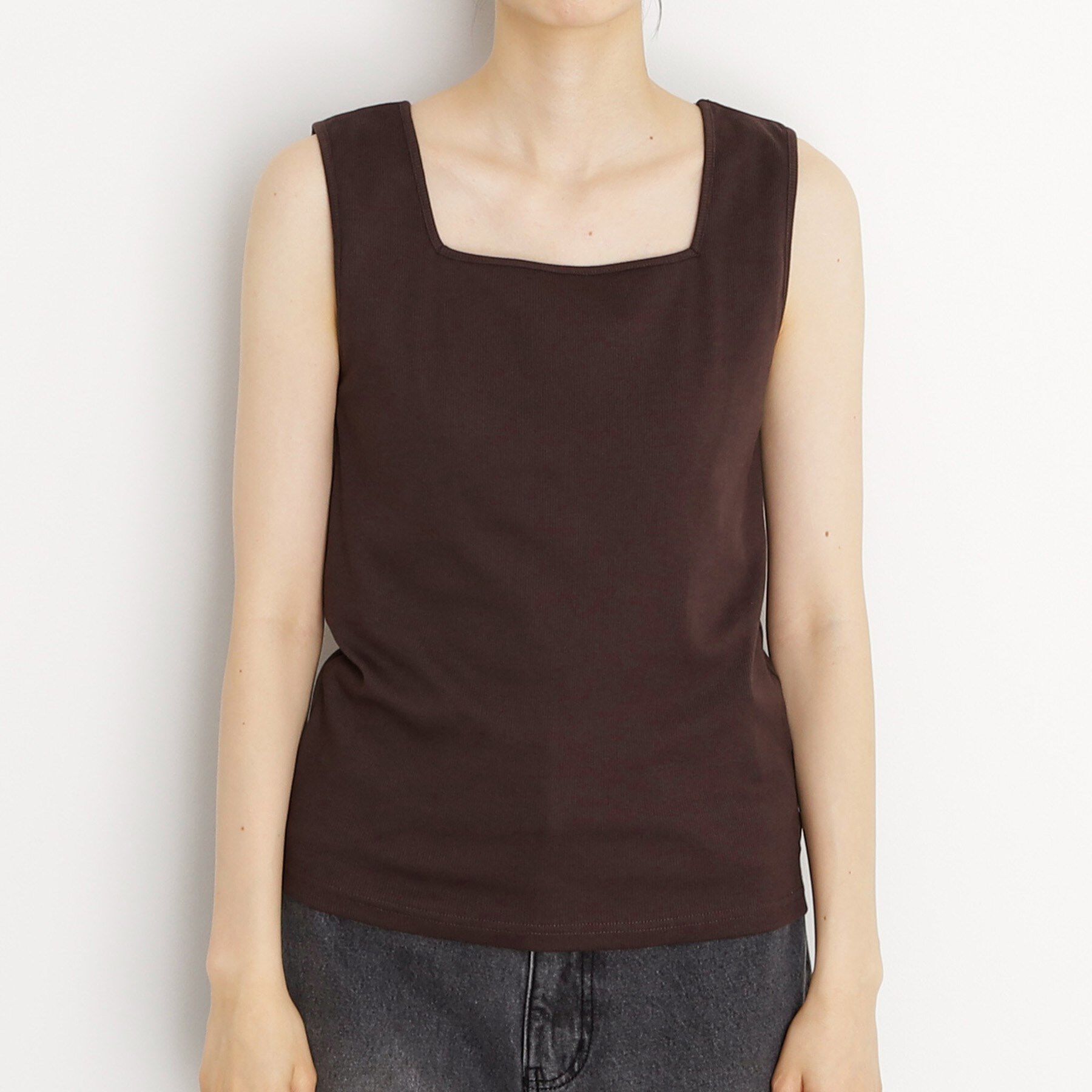 THE SHOP TK「【ひんやり】前後2WAY スクエアタンクトップ」|キャミソール|