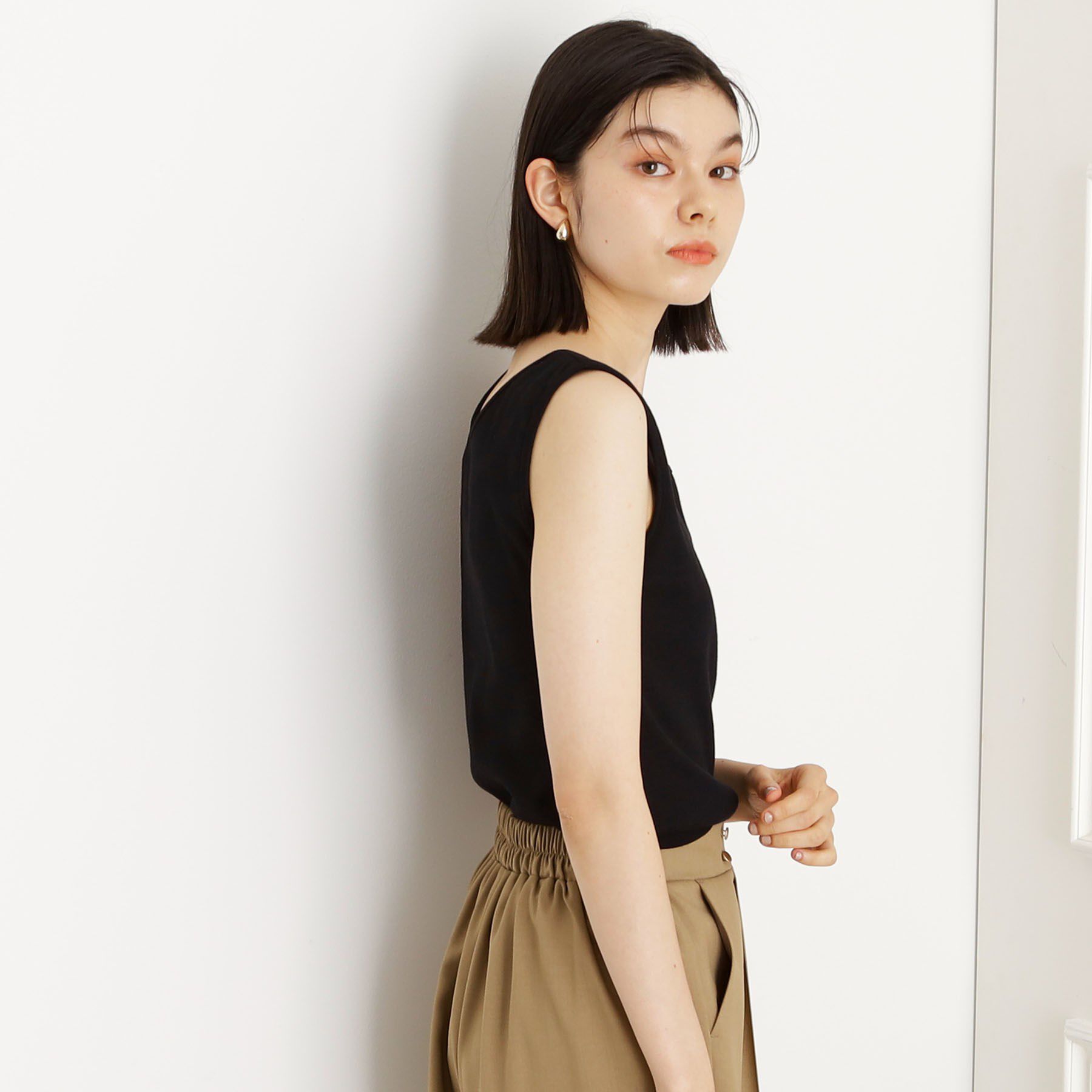 THE SHOP TK「【ひんやり】前後2WAY スクエアタンクトップ」|キャミソール|