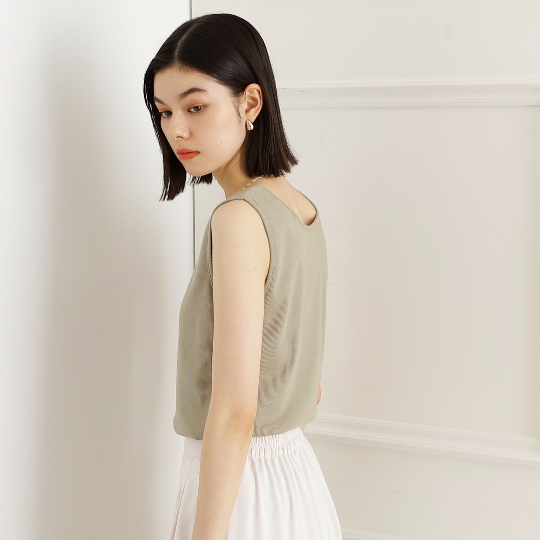 THE SHOP TK「【ひんやり】前後2WAY スクエアタンクトップ」|キャミソール|