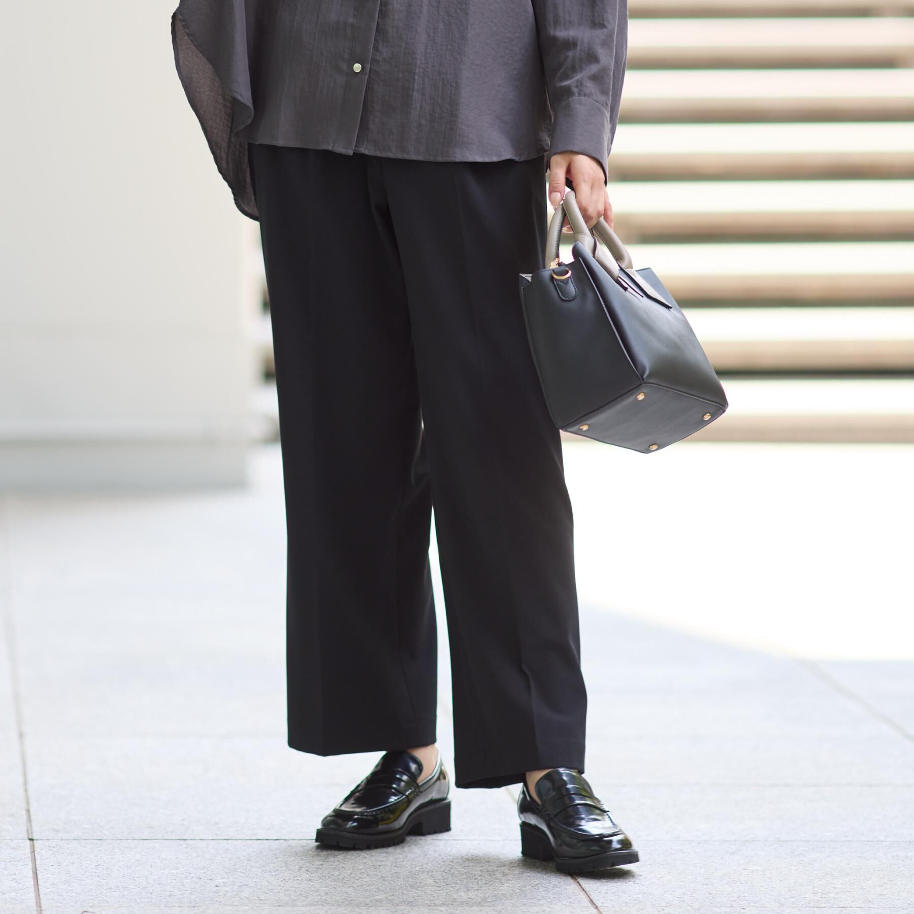 THE SHOP TK「【美脚見え】タックワイドパンツ【セットアップ可】」|その他|