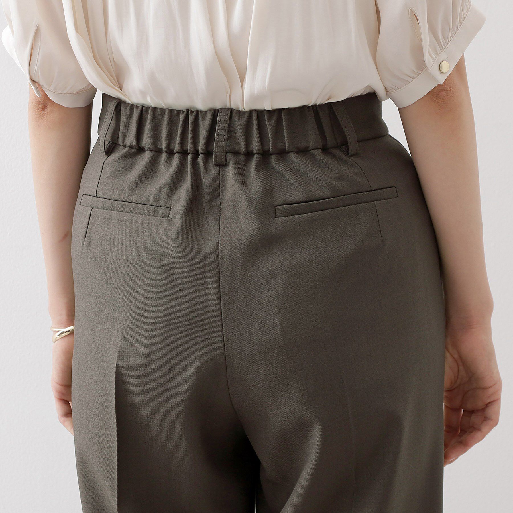 THE SHOP TK「ストレートワイドパンツ【セットアップ可／洗える】」|その他|