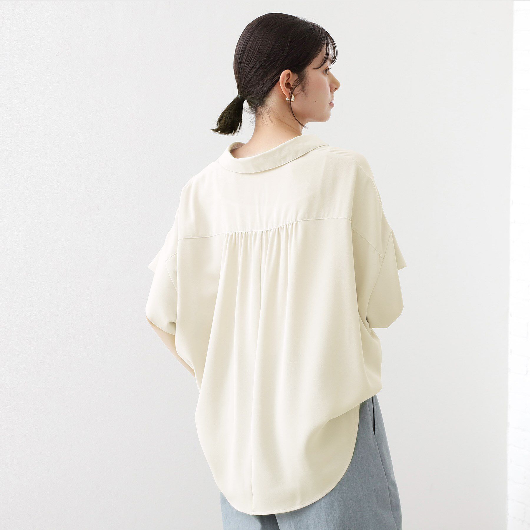 THE SHOP TK「【インしなくても決まる】スキッパーシャツ/接触冷感/防シワ/速乾」|シャツ・ブラウス|