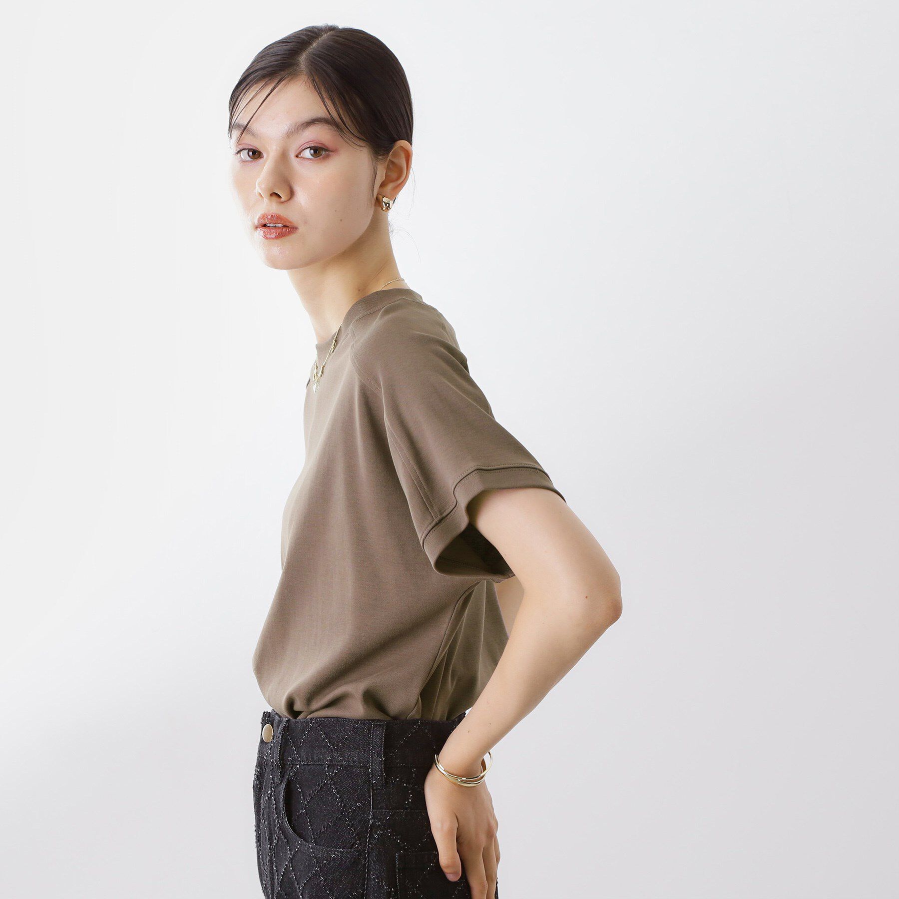 THE SHOP TK「【汗染み防止】ラグランスリーブTシャツ【洗濯機OK/UVケア】」|Tシャツ・カットソー|