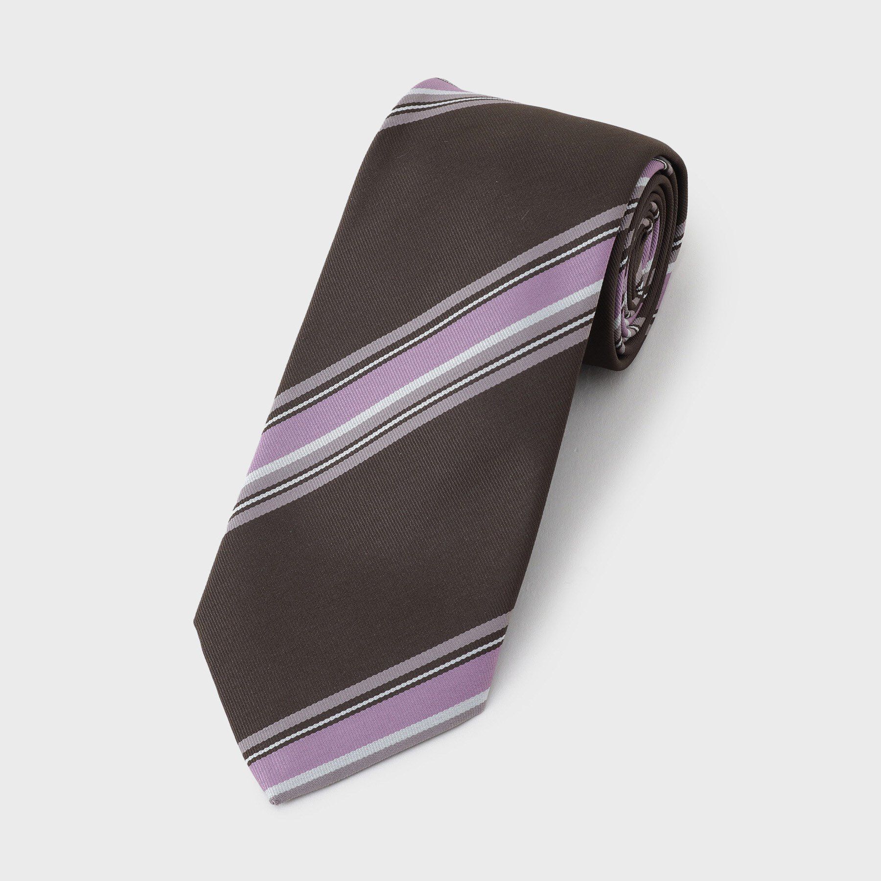 THE SHOP TK「アソートレジメンタルネクタイ【洗濯機OK】」|ネクタイ・蝶ネクタイ|ブラウン(344)