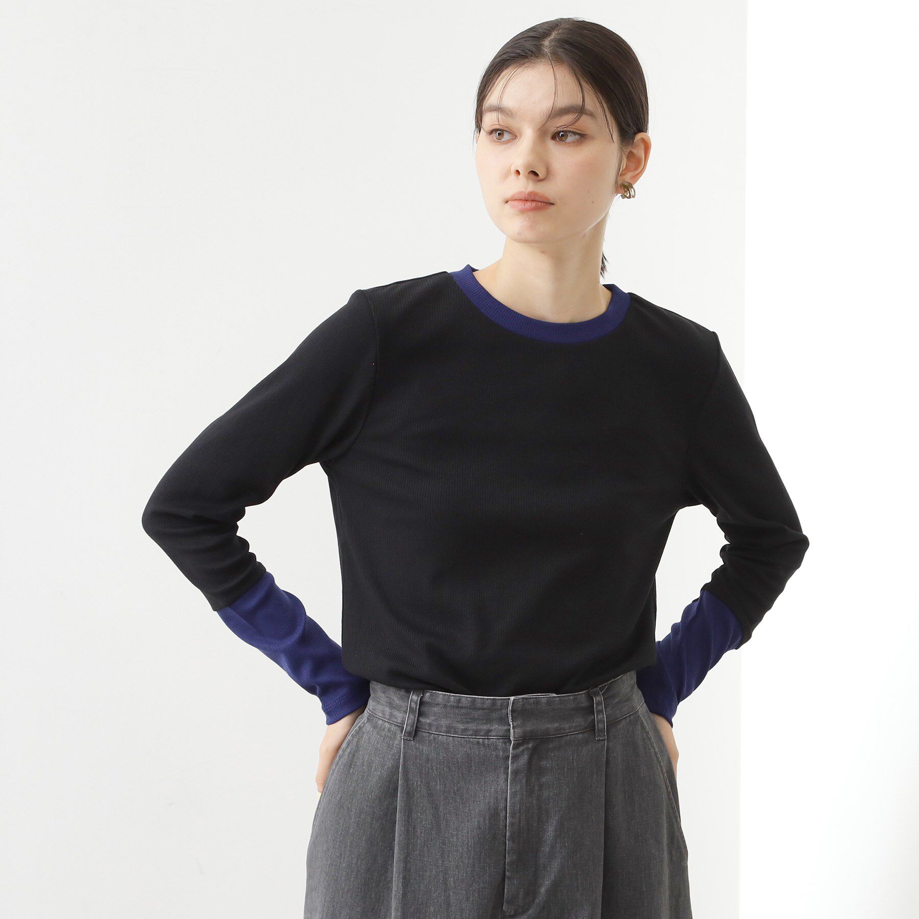 THE SHOP TK「バイカラーテレコプルオーバー」|Tシャツ・カットソー|