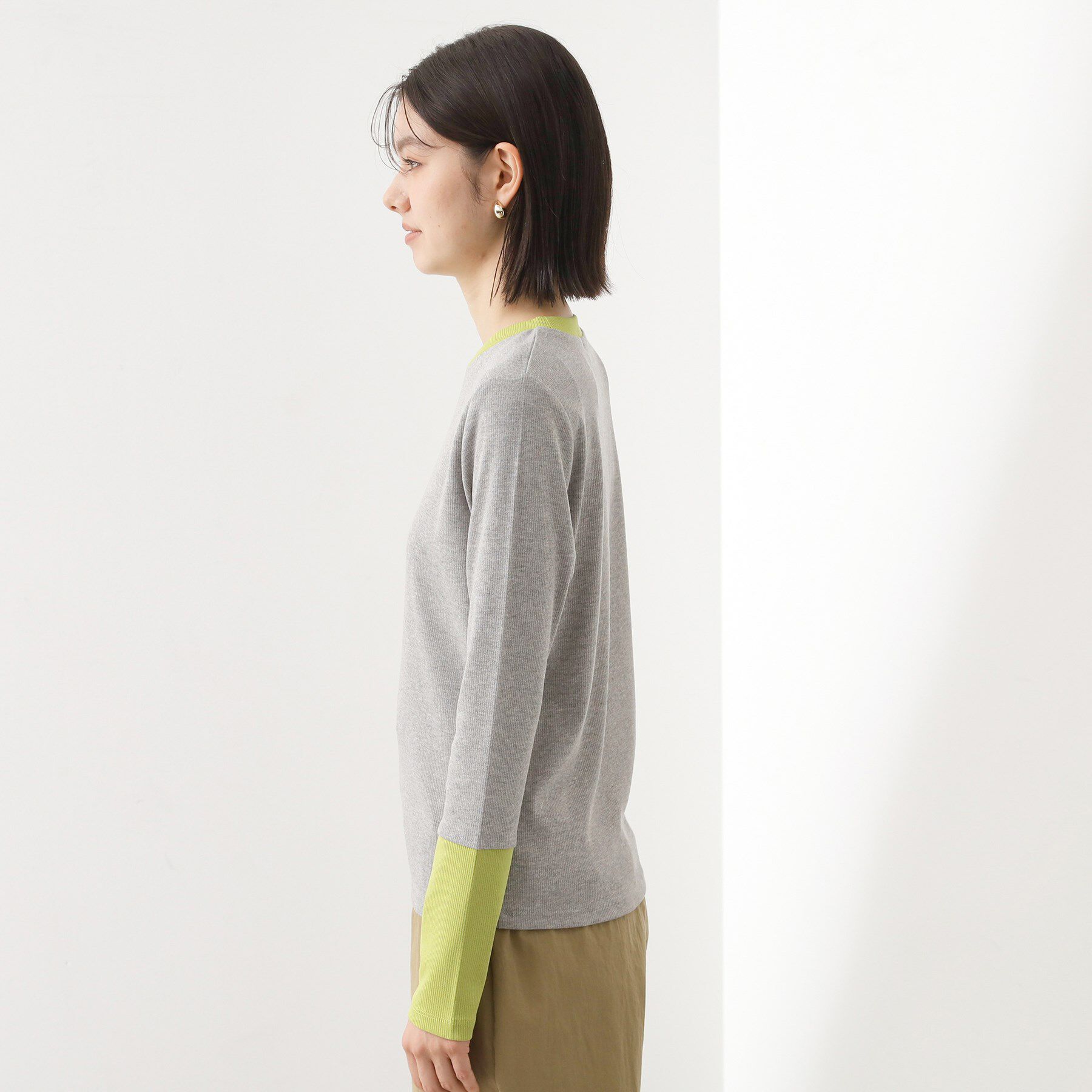 THE SHOP TK「バイカラーテレコプルオーバー」|Tシャツ・カットソー|