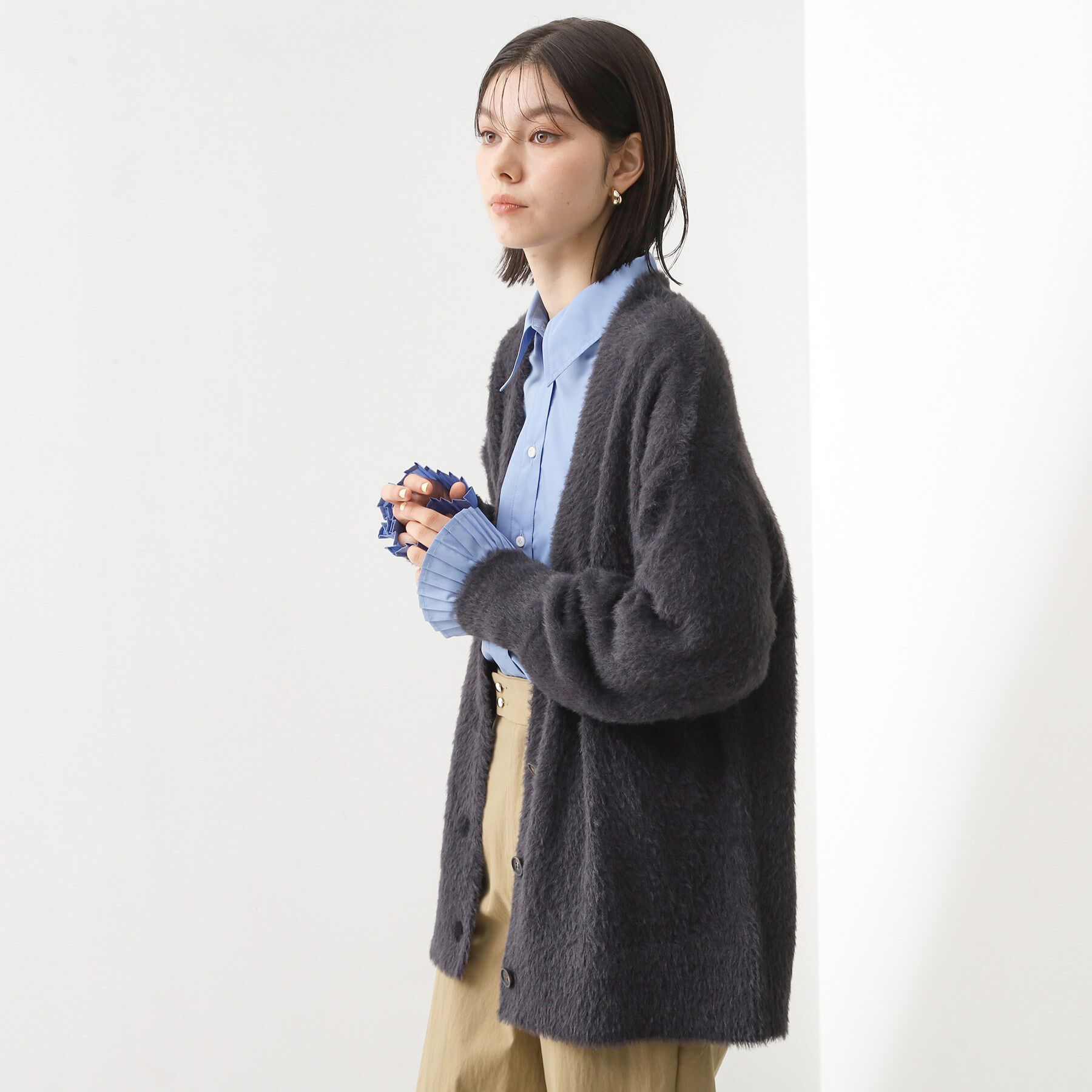 THE SHOP TK「【ふわふわあったか】フェザーカーディガン」|カーディガン|