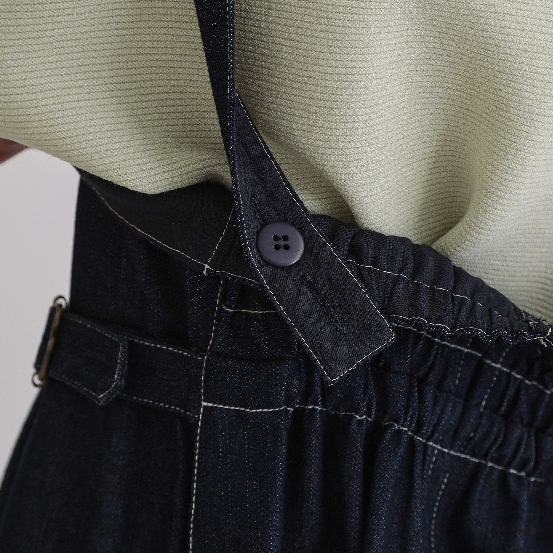 THE SHOP TK「シーズンレスで着られる デニムステッチジャンスカ」|ワンピース|