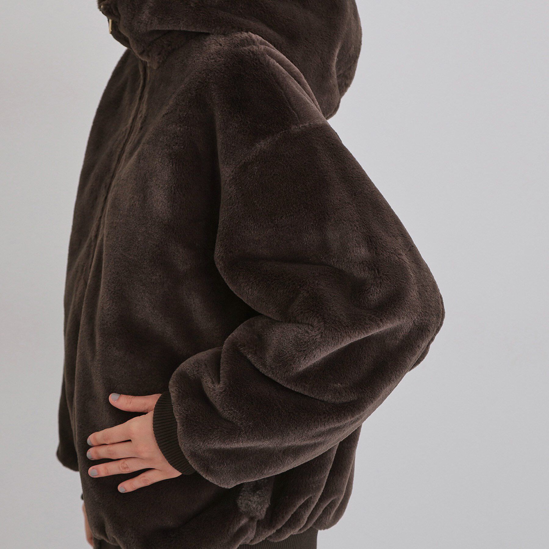 THE SHOP TK「【2WAY/洗える】リバーシブル フェイクファーブルゾン」|ブルゾン・スタジャン|