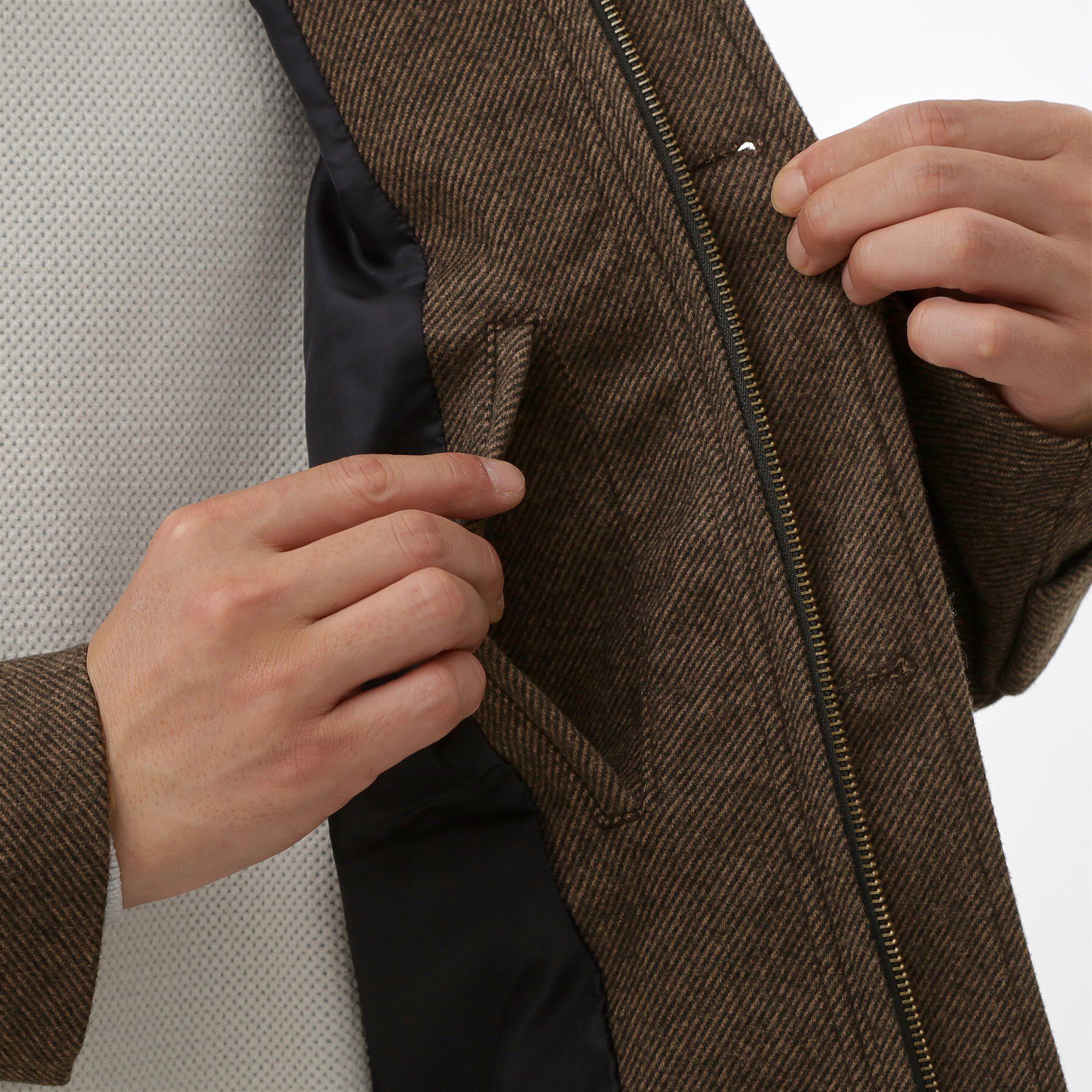 THE SHOP TK「2通りの着こなしができる ウーリック デッキブルゾン」|ブルゾン・スタジャン|