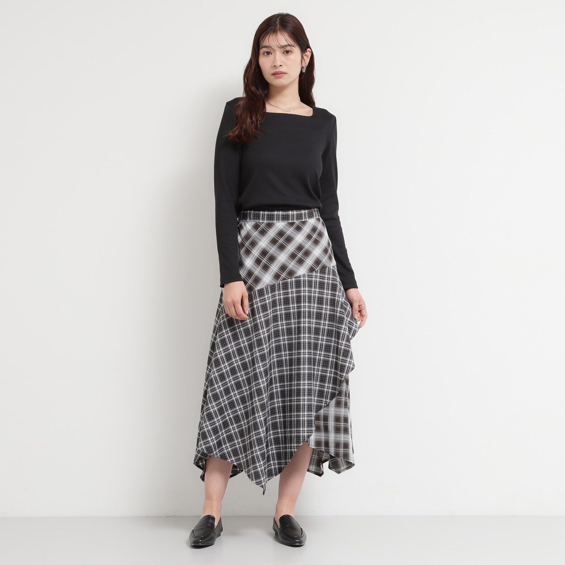 THE SHOP TK「スクエアネックテレコトップス」|Tシャツ・カットソー|