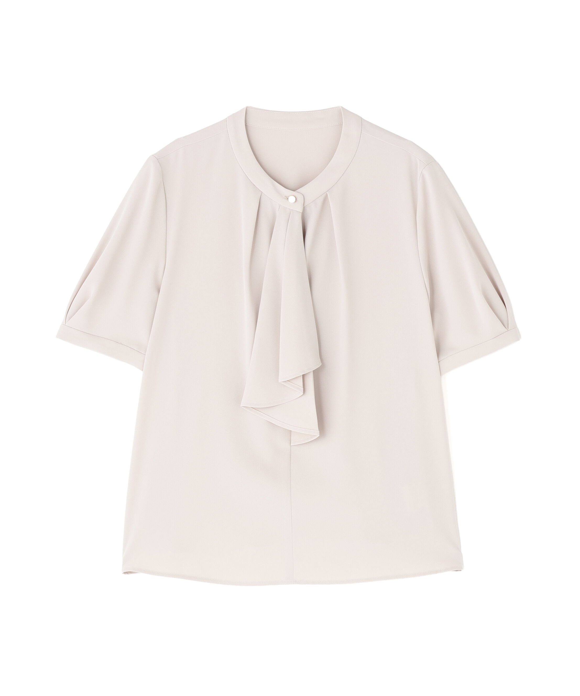  「ラッフルボウタイブラウス半袖」|シャツ・ブラウス|