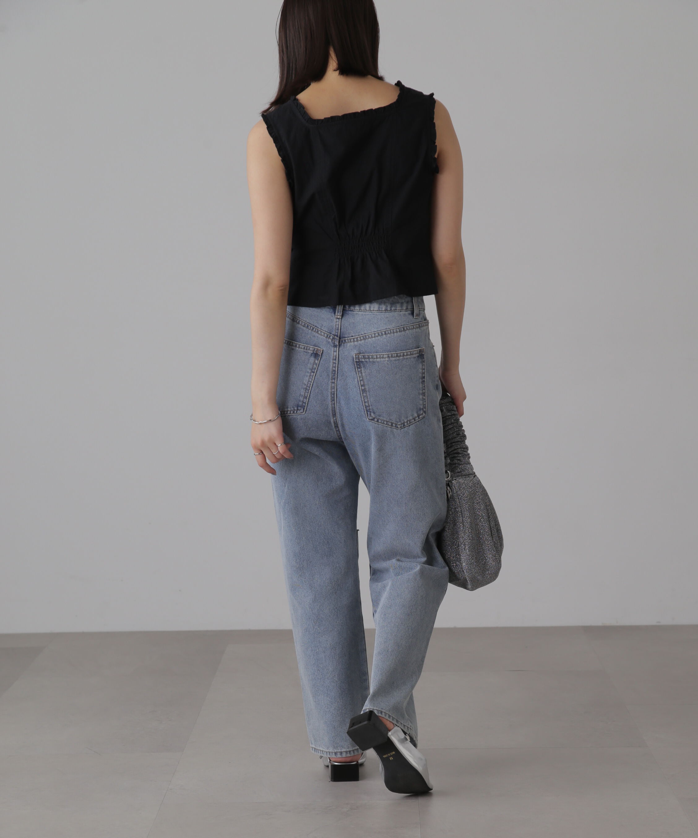  「ドロストノースリーブブラウス」|シャツ・ブラウス|