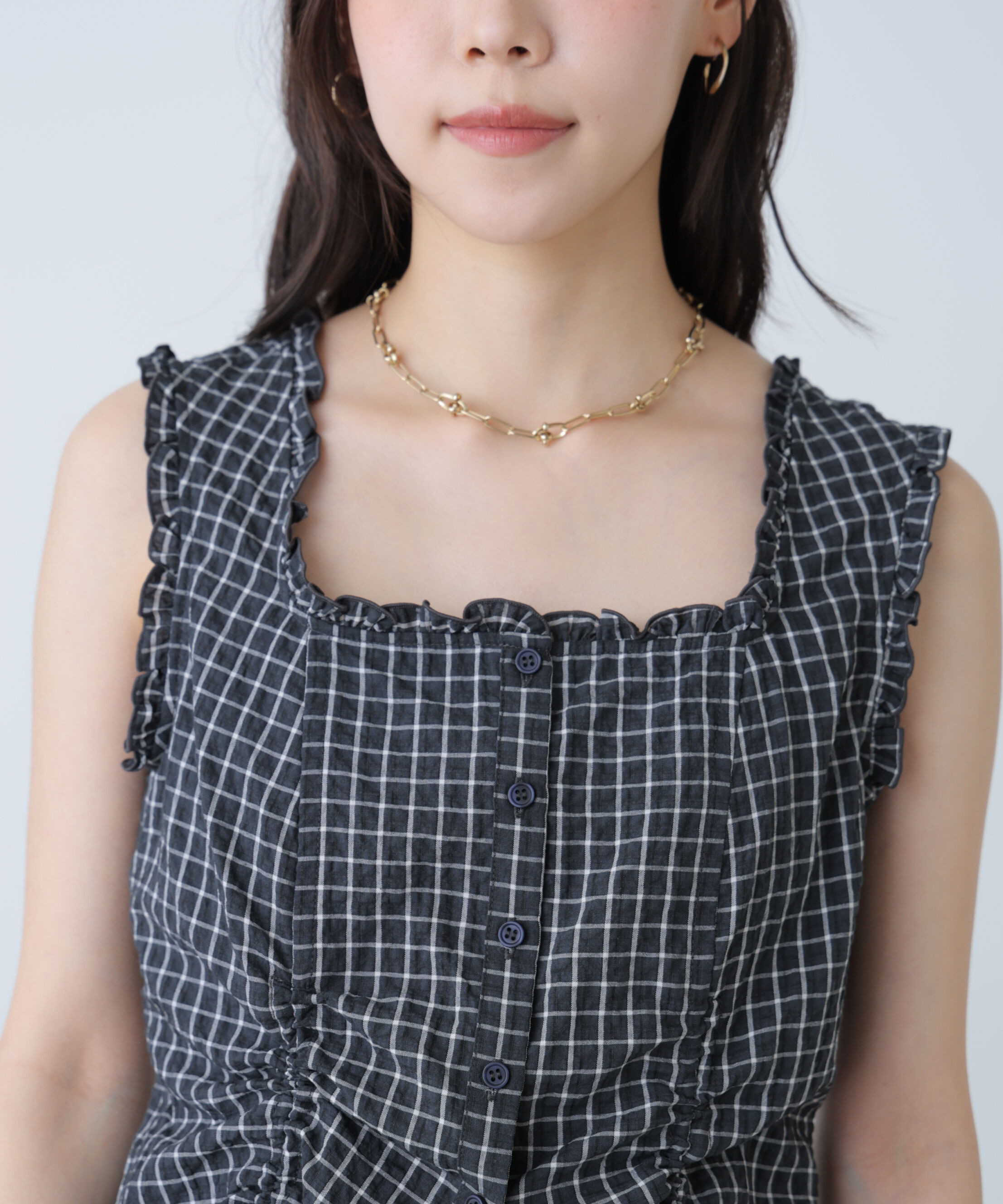  「ドロストノースリーブブラウス」|シャツ・ブラウス|