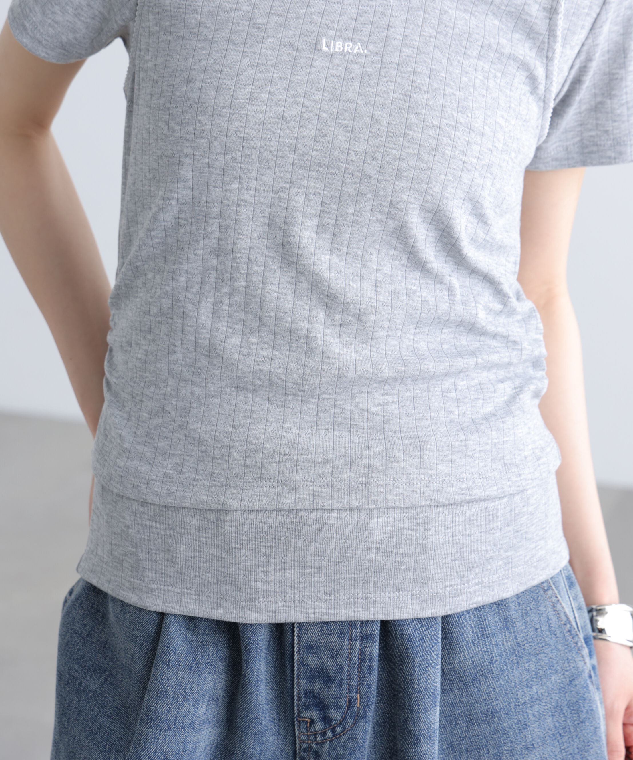  「針抜きテレコTシャツタンクセット」|Tシャツ・カットソー|