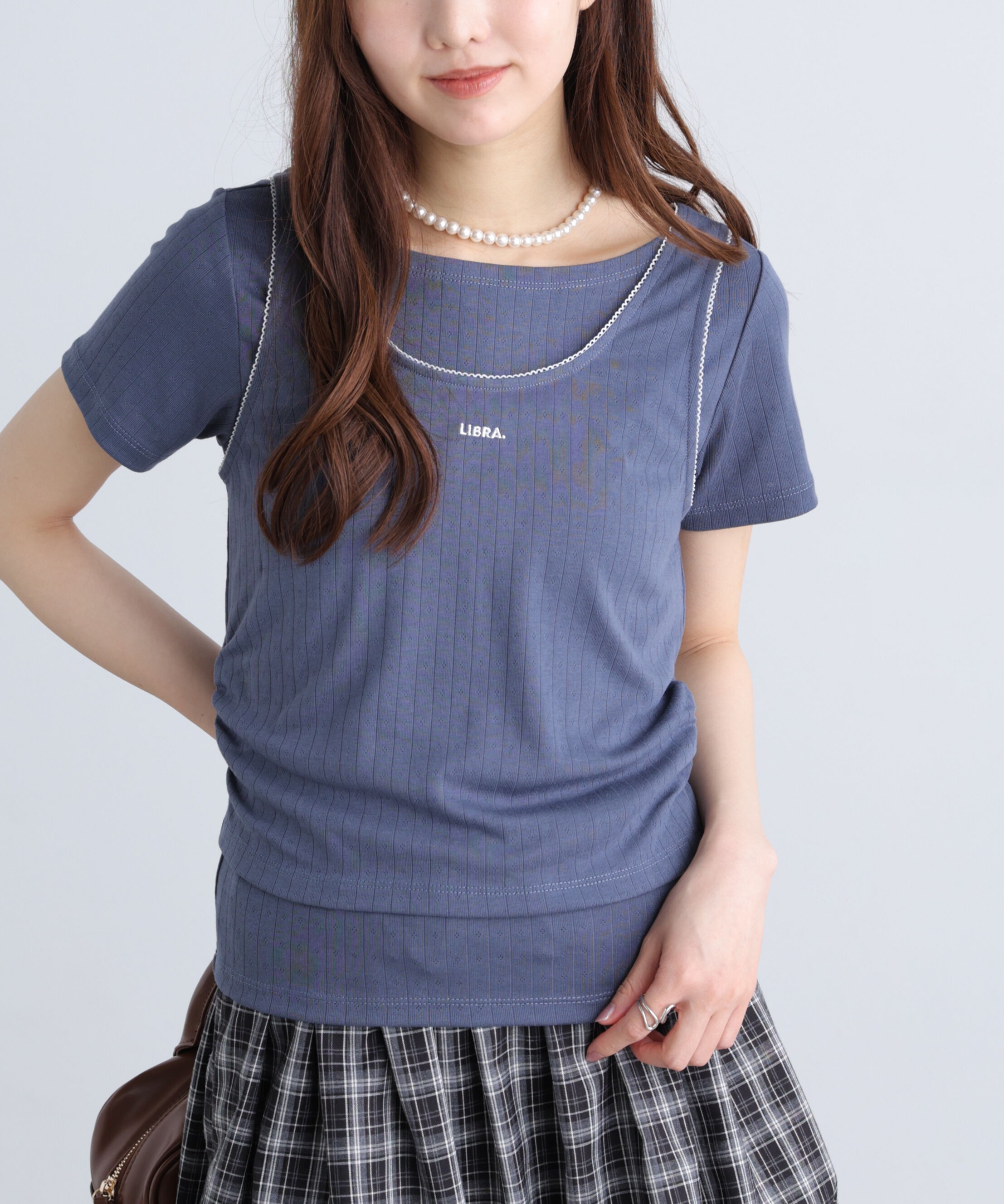  「針抜きテレコTシャツタンクセット」|Tシャツ・カットソー|