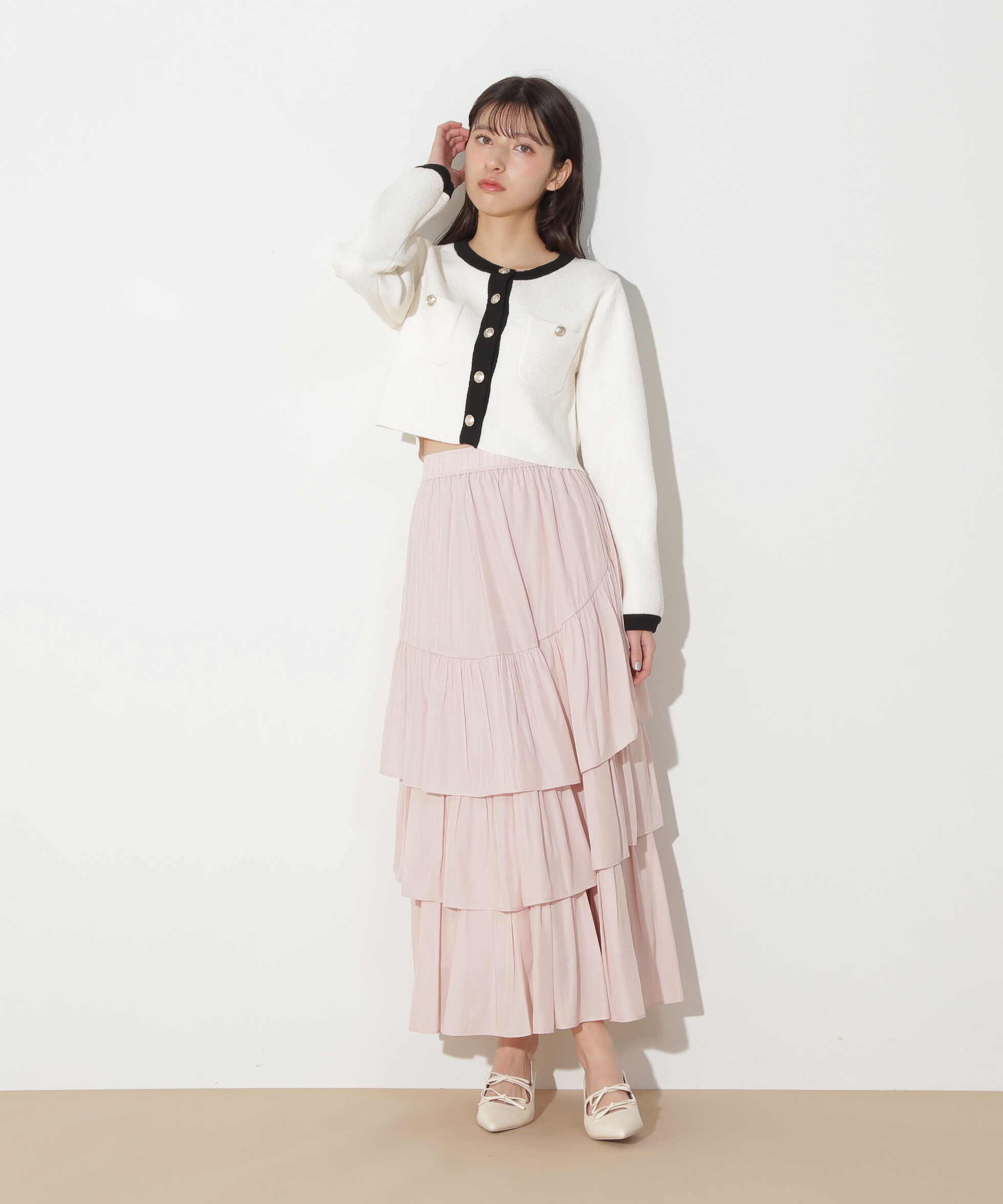  「ブークレーニットジャケット」|ニット・セーター|