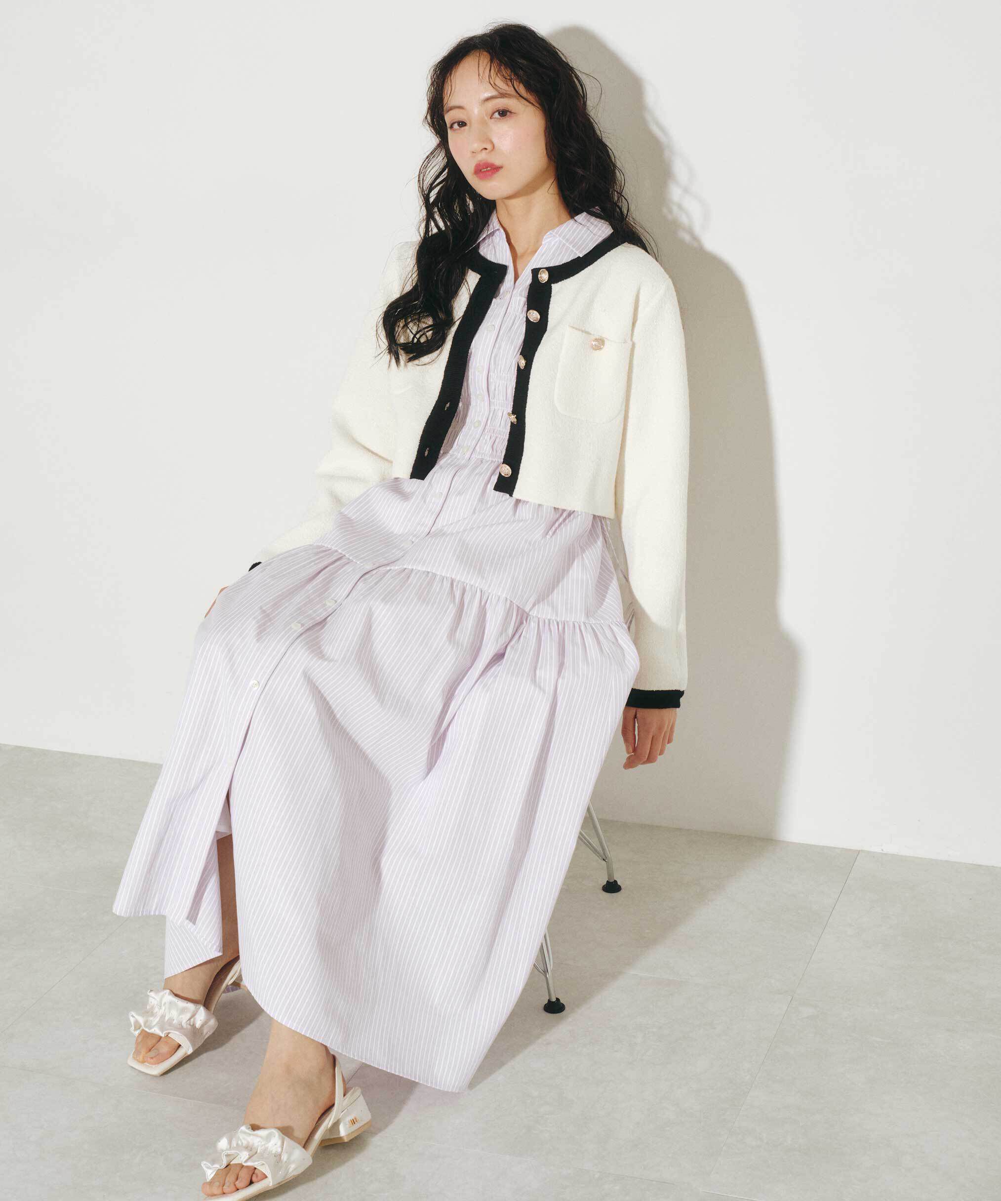  「ブークレーニットジャケット」|ニット・セーター|