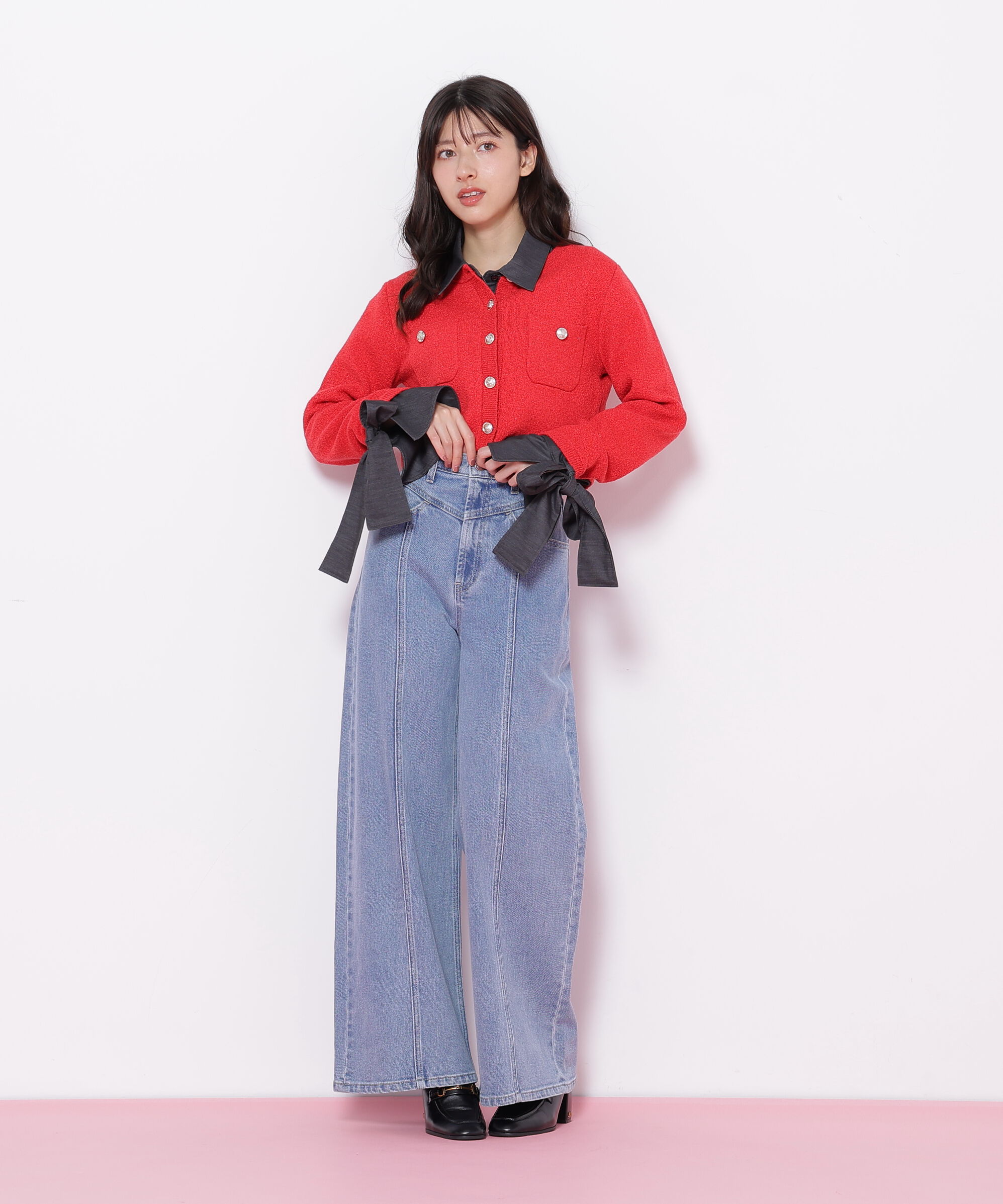  「ブークレーニットジャケット」|ニット・セーター|