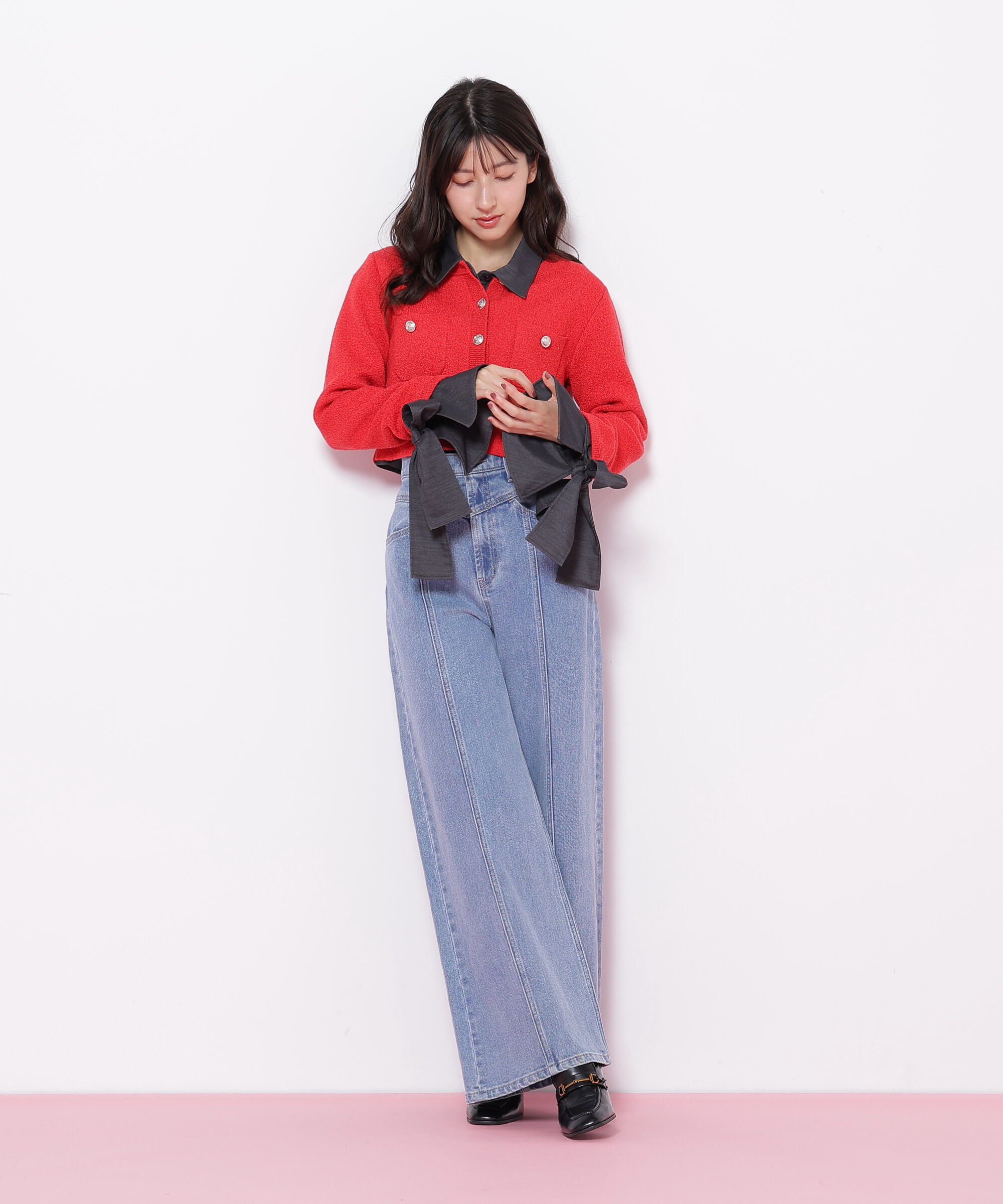  「ブークレーニットジャケット」|ニット・セーター|